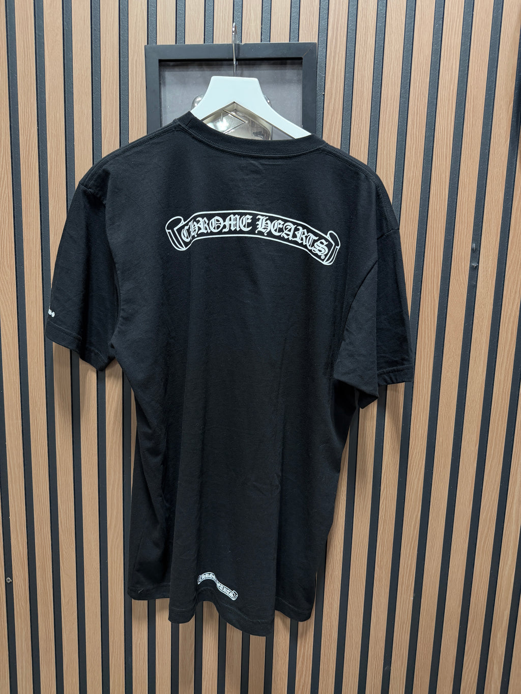 Chrome Hearts Scroll Logo T-Shirt 'Black' Sz Large