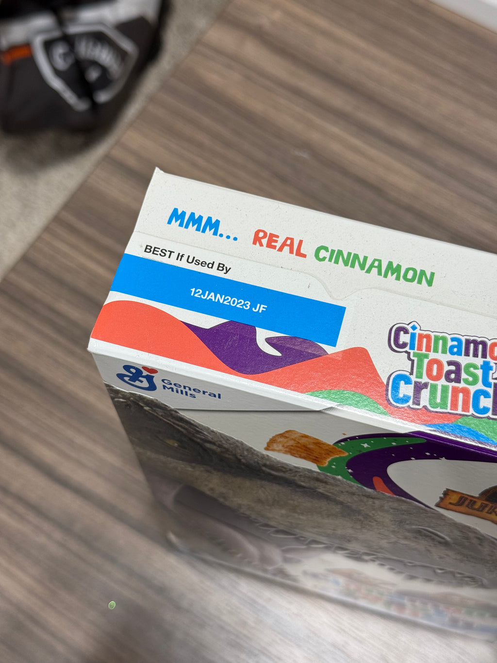 Jurassic Park x Cinnamon Toast Crunch Cereal Box