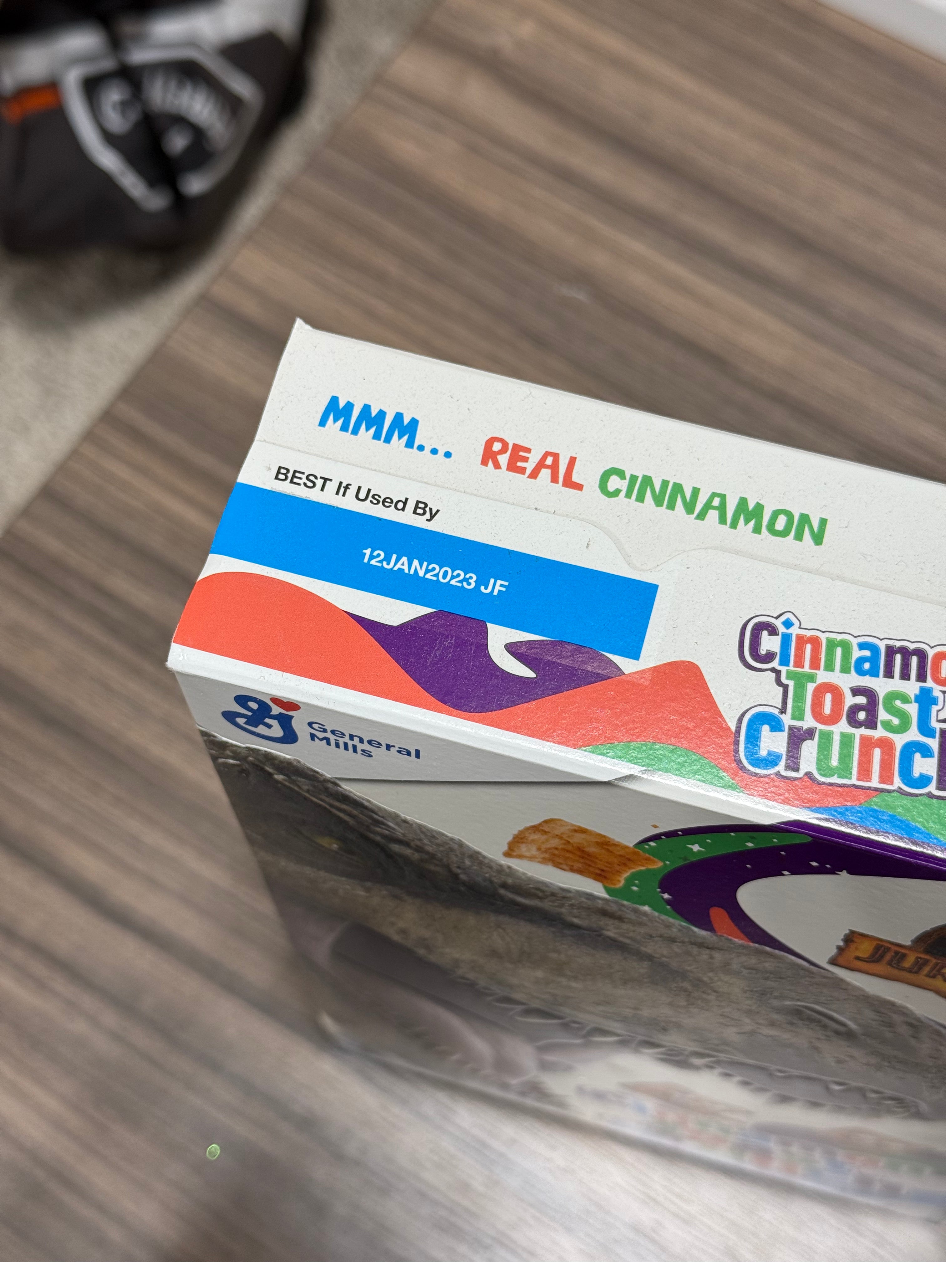 Jurassic Park x Cinnamon Toast Crunch Cereal Box