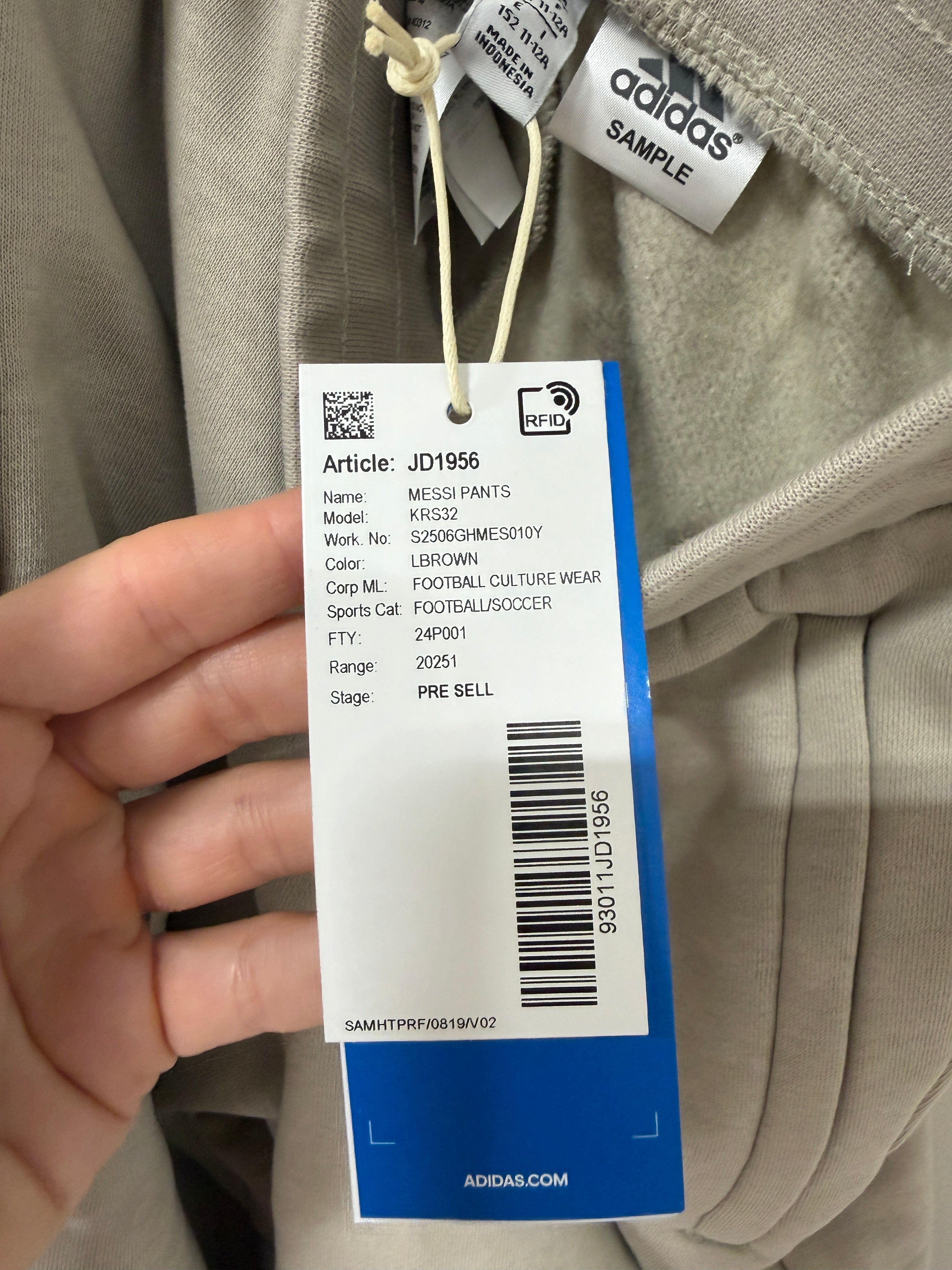 adidas kids Messi Pants Kids – Light Brown