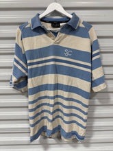 Load image into Gallery viewer, Sean John Polo White/Blue Sz L
