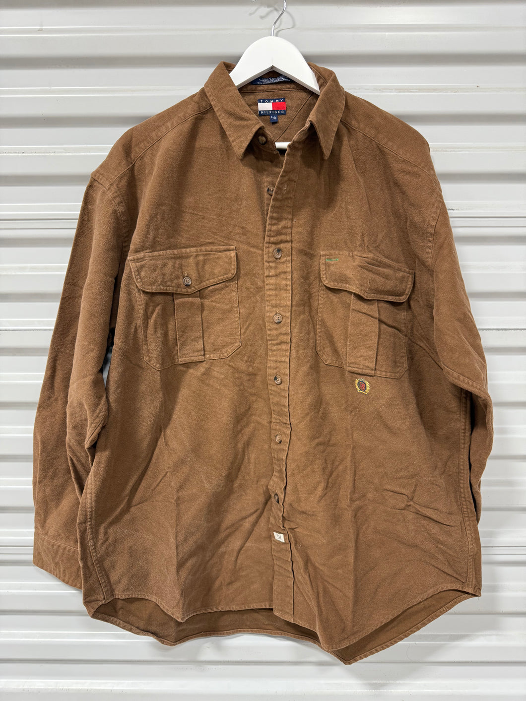 Tommy Hilfiger Button Up Tan Sz L