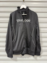 Load image into Gallery viewer, Reebok Zip Up Sports Jacket Black Sz L
