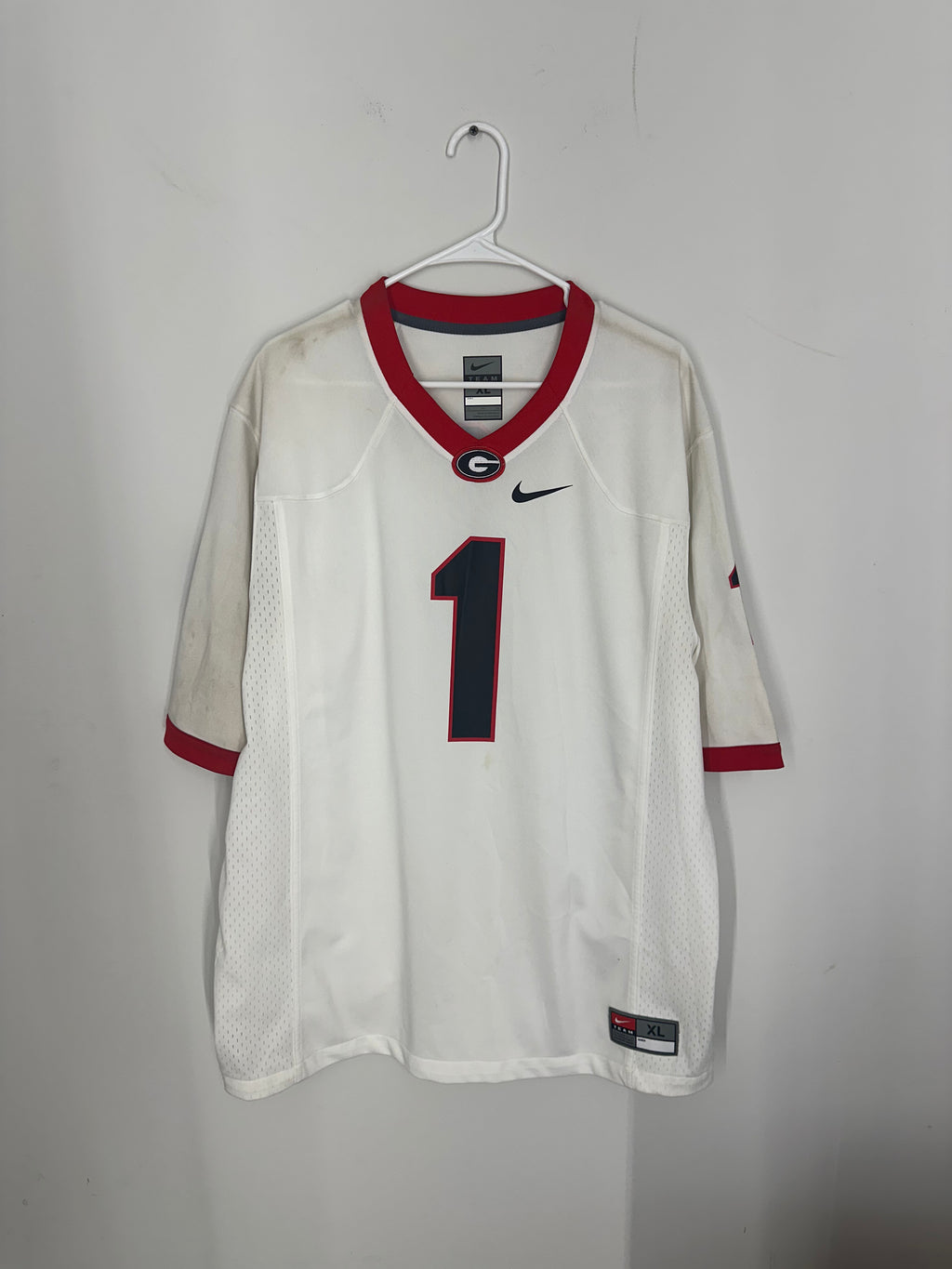 Nike Georgia Bulldogs #1 Jersey STAINS Sz XL