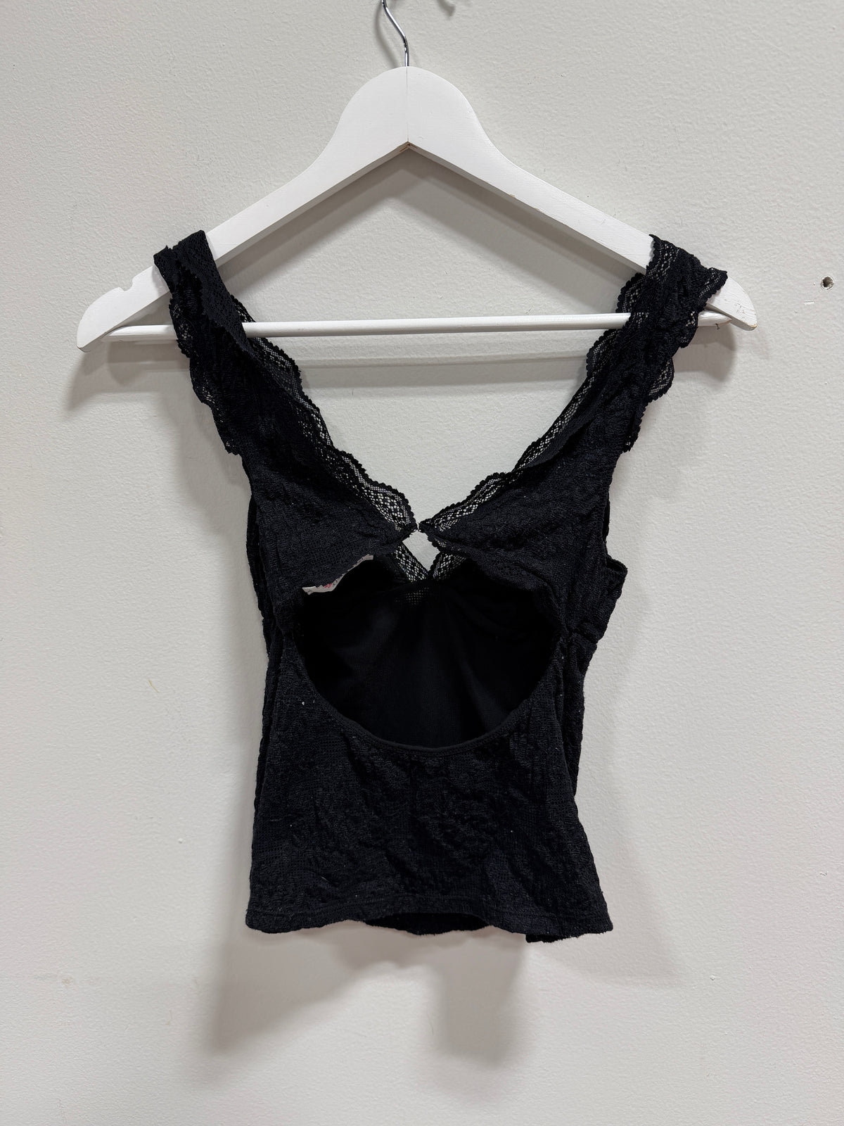 Intimately Free People Loved You First Lace Cami Tank Top Black Size S