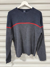 Load image into Gallery viewer, Nautica Sweater Navy/Red Sz M
