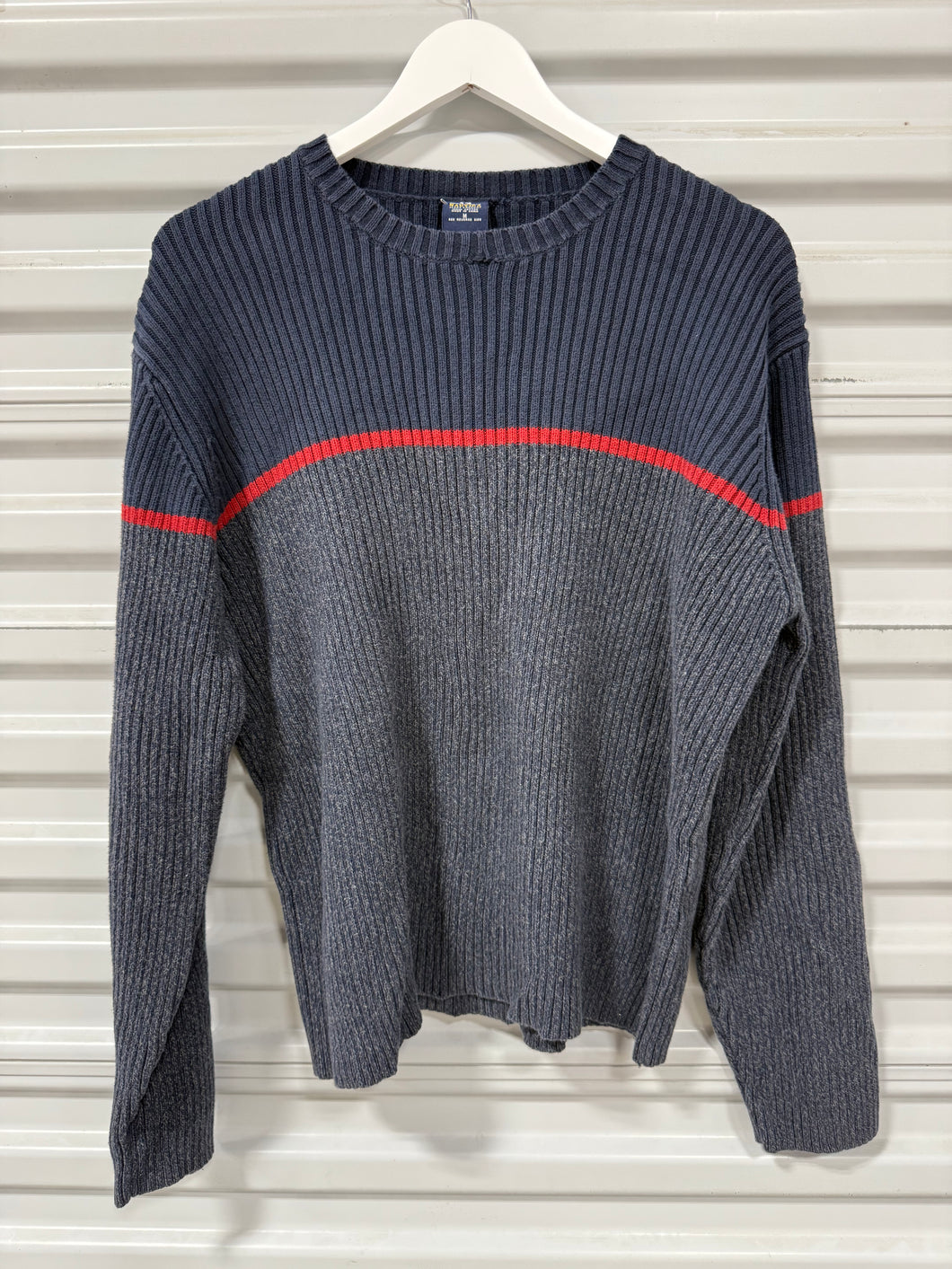 Nautica Sweater Navy/Red Sz M
