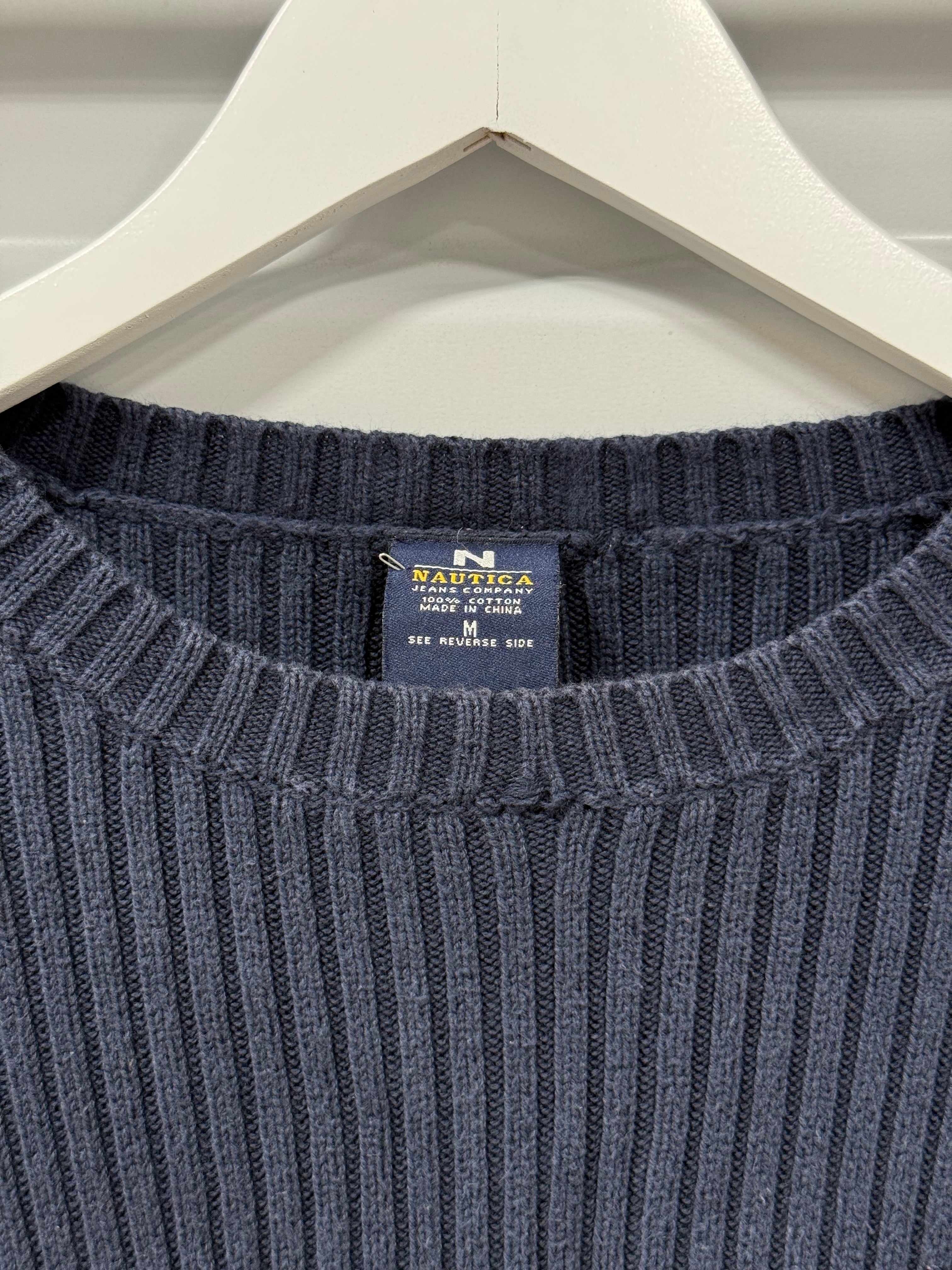 Nautica Sweater Navy/Red Sz M