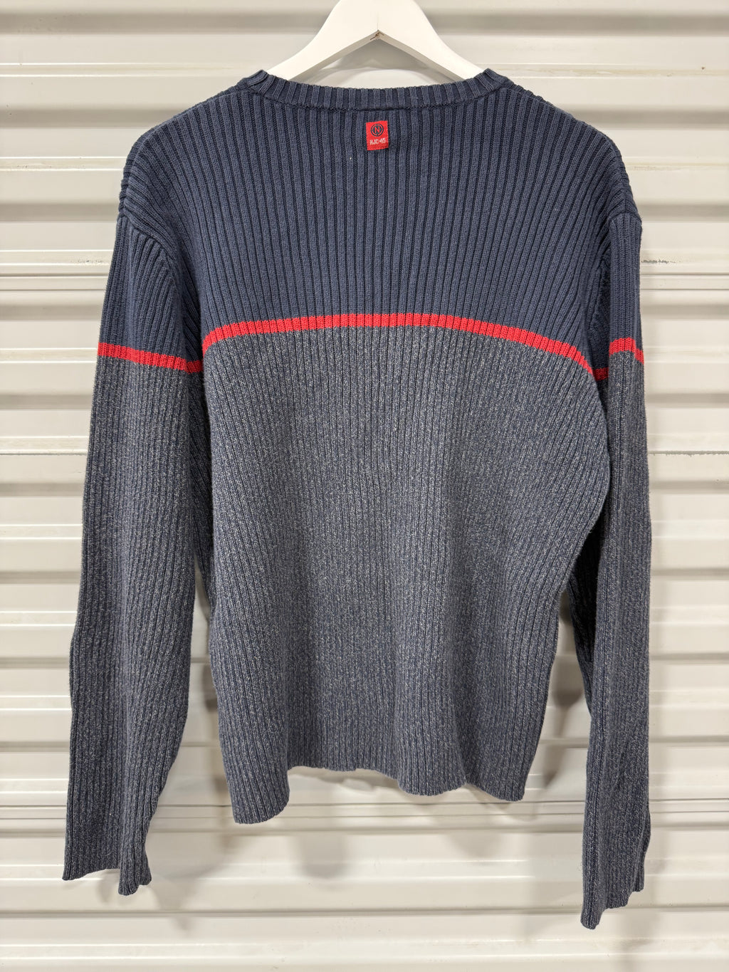 Nautica Sweater Navy/Red Sz M
