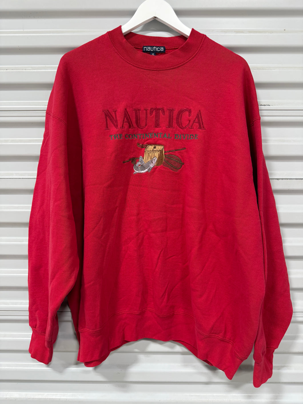 Nautica Crew Neck Red Sz XL