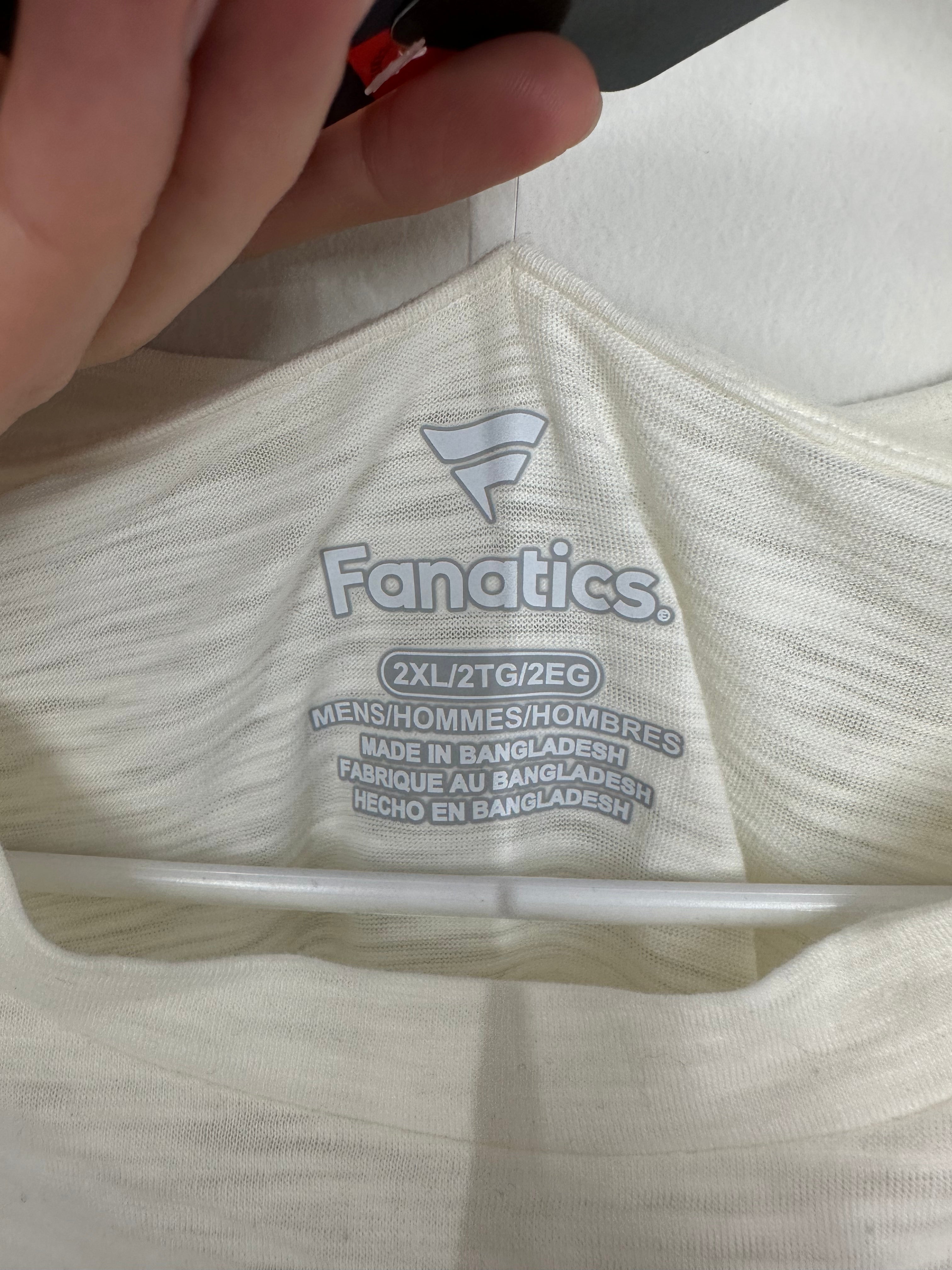 Fanatics Falcons Cream Tshirt Sz 2XL