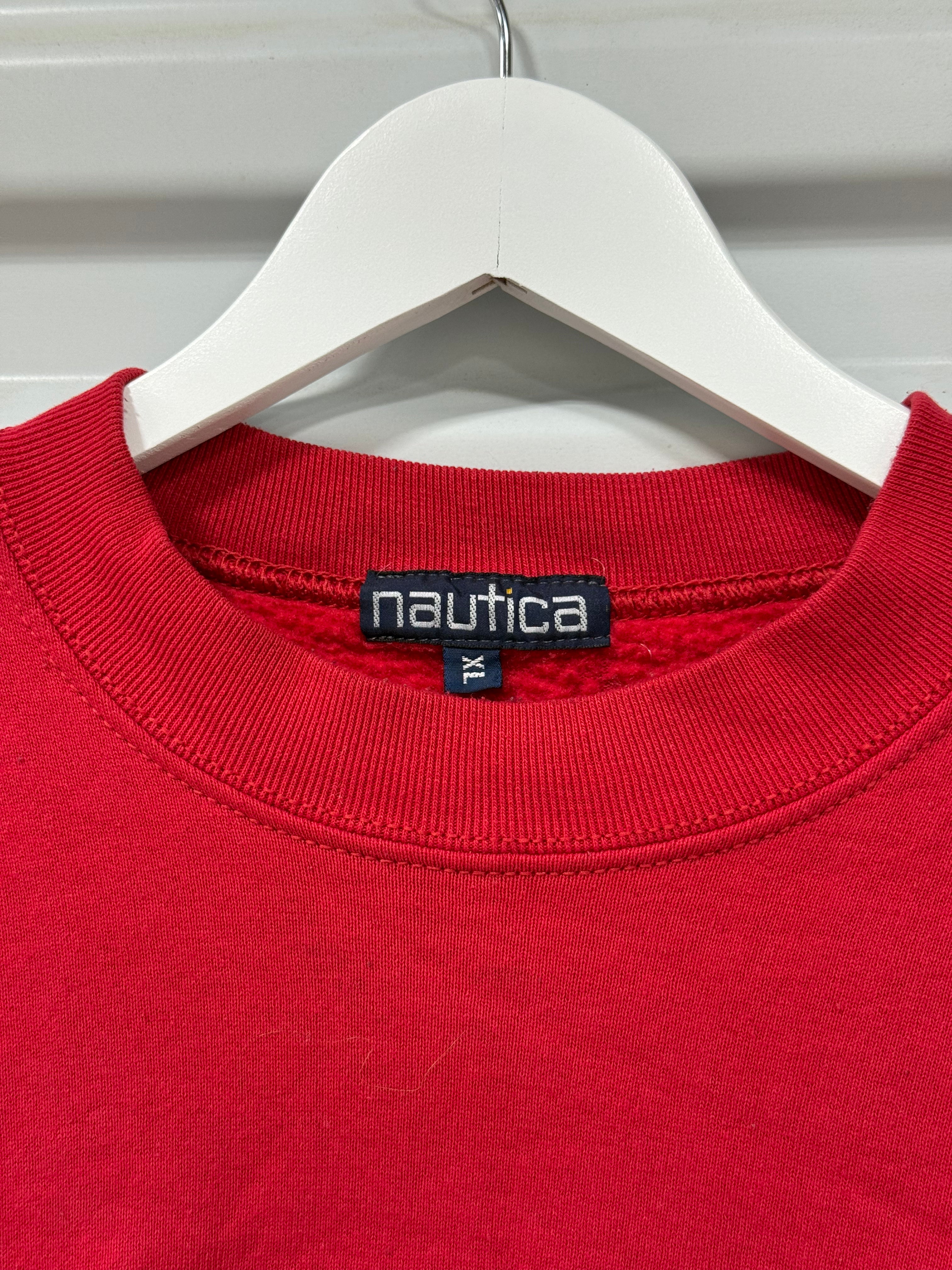 Nautica Crew Neck Red Sz XL