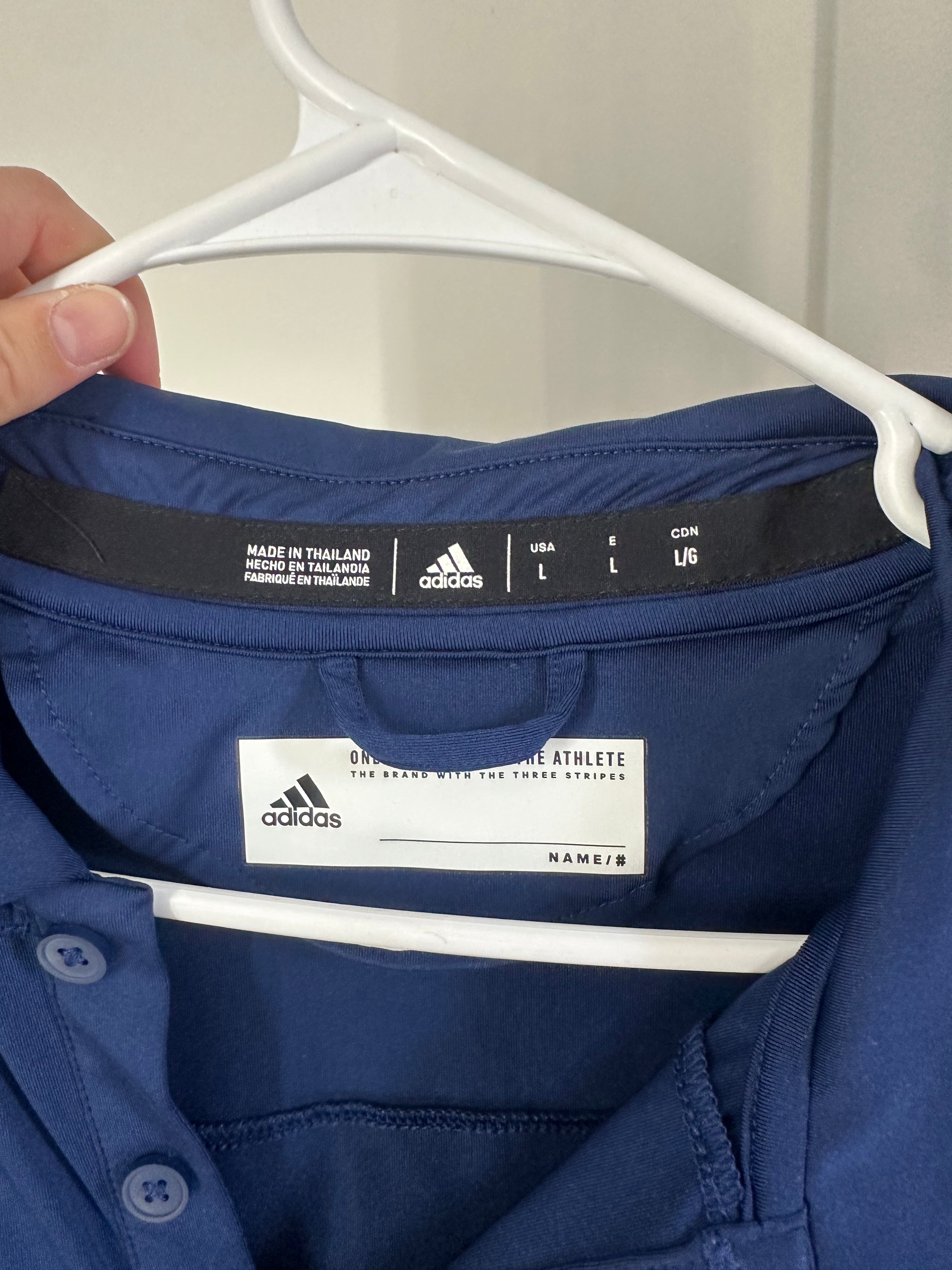 Adidas Georgia Tech Baseball polo shirt Sz L