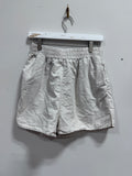 Djerf Avenue Breezy Shorts Beige Stripe Organic Cotton Size M