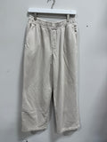 Zara Basic Fleece Wide-Leg Plush Jogger Sweatpants Sand Marl Size M