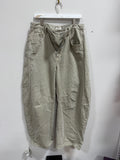 We The Free Free People Good Luck Mid-Rise Barrel Jeans Khaki Taupe Size 30L