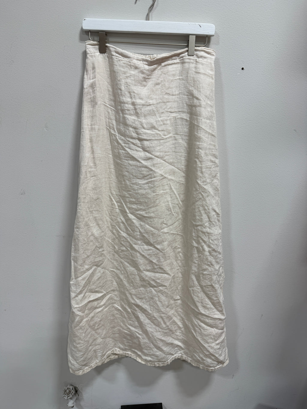 Djerf Avenue Cream Linen Maxi Skirt
