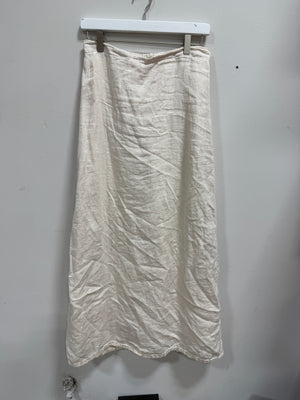 Djerf Avenue Cream Linen Maxi Skirt