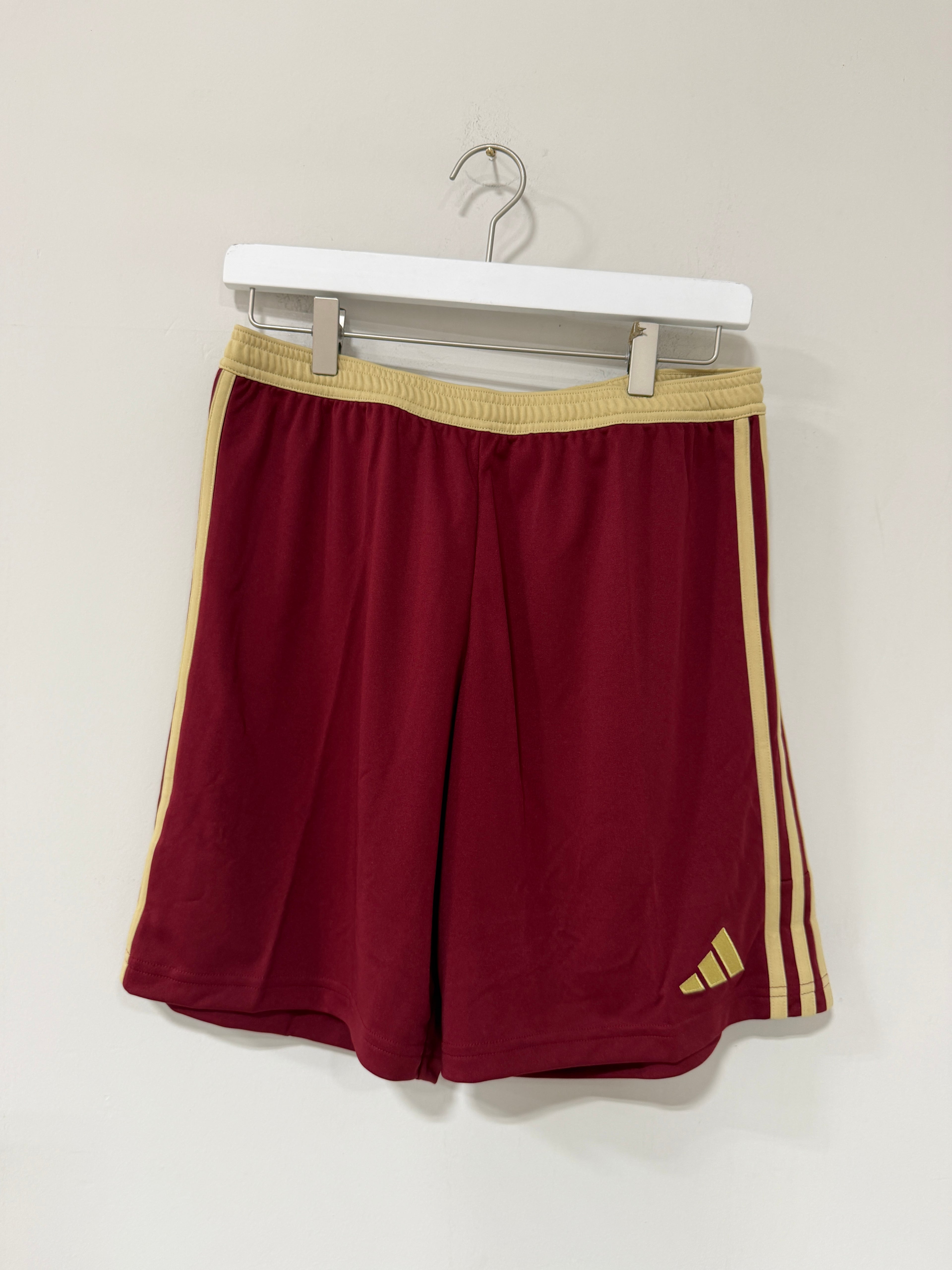 Adidas Entrada 22 Shorts Mens Size Medium Maroon/Gold