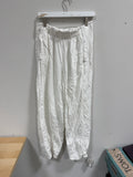 Free People Day's End Linen Pull-On Pants in Clean Ivory, Size Small