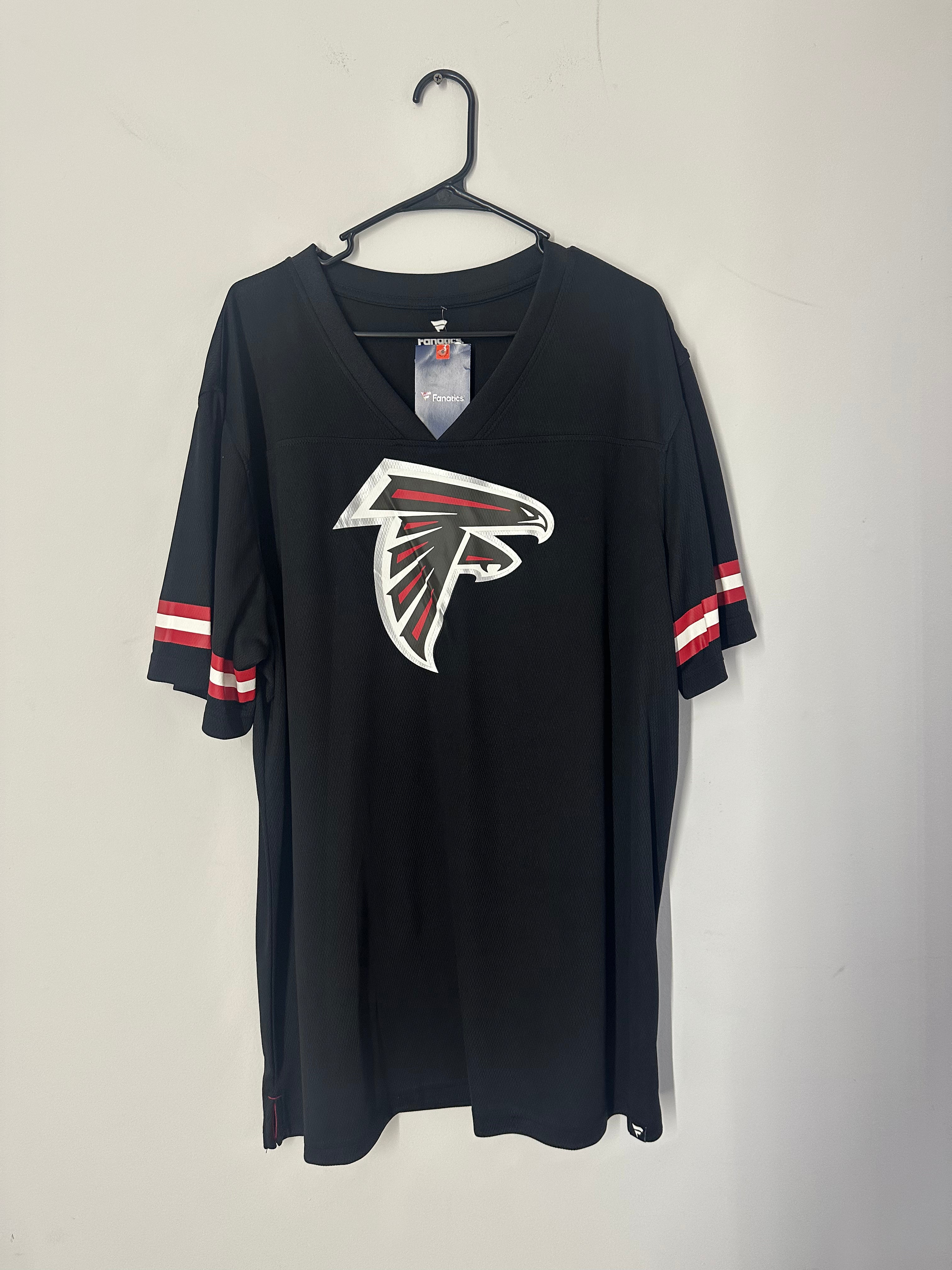 Atlanta Falcons Fanatics V-neck jersey t-shirt Sz 2XL