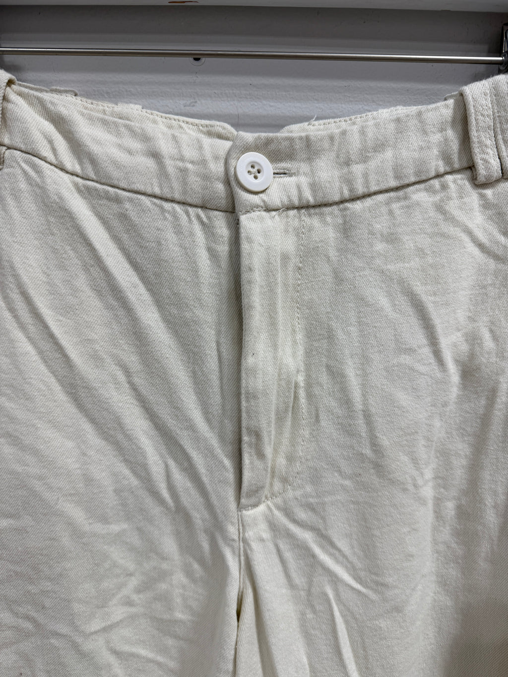 Free People We The Free Good Luck Mid-Rise Barrel Jeans in Milk, Size 12