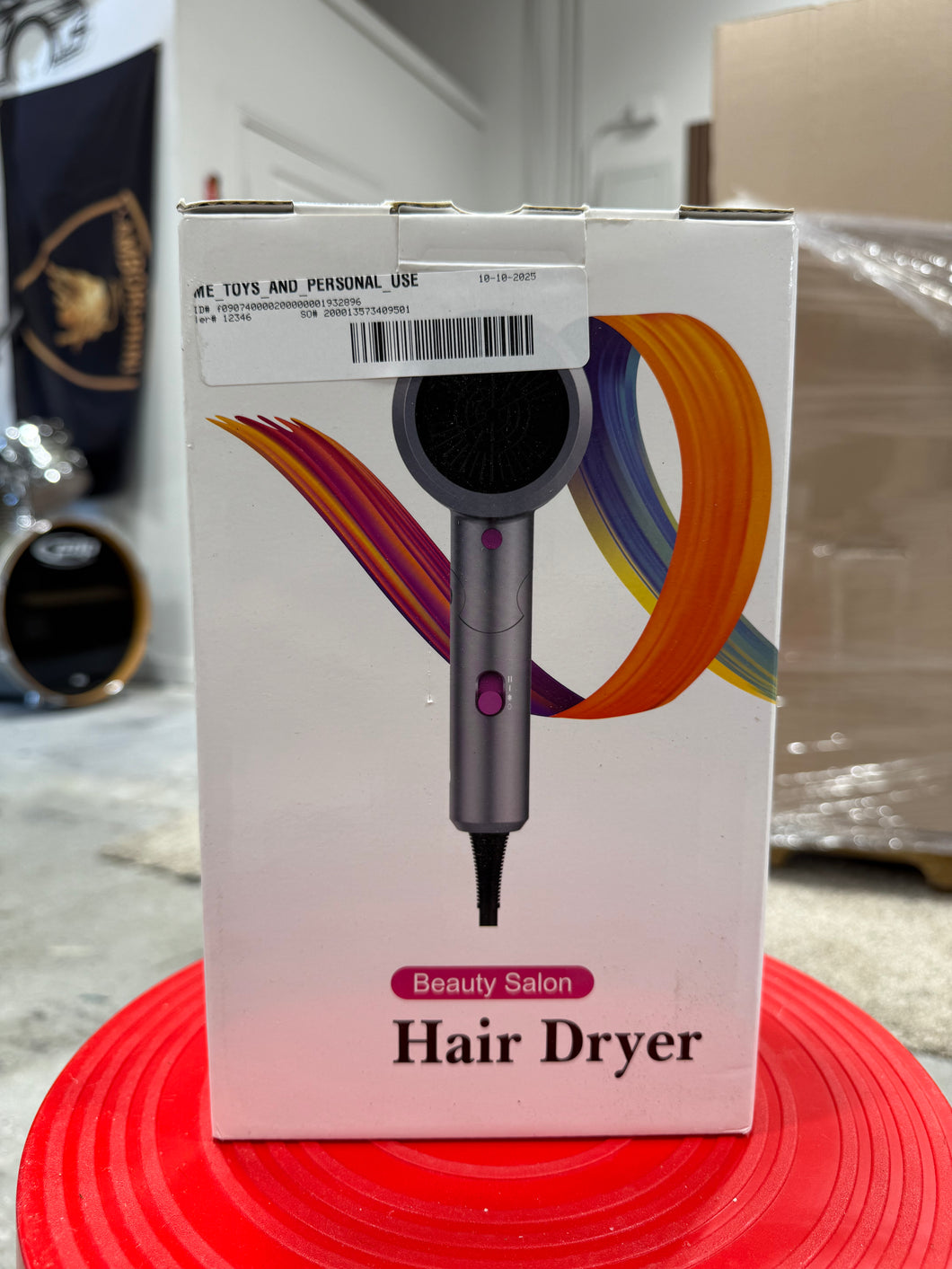 Cshidworld 1901 Negative Ionic Hair Dryer 1800W Fast Drying with 3 Heating & 2 Speeds, Low Noise, Includes 2 Nozzles & 1 Diffuser