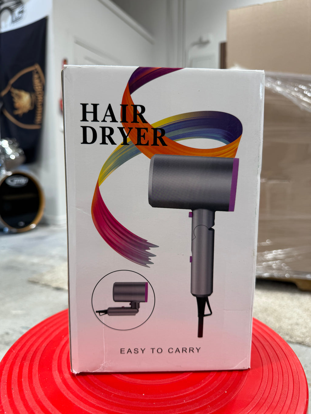 Cshidworld 1901 Negative Ionic Hair Dryer 1800W Fast Drying with 3 Heating & 2 Speeds, Low Noise, Includes 2 Nozzles & 1 Diffuser
