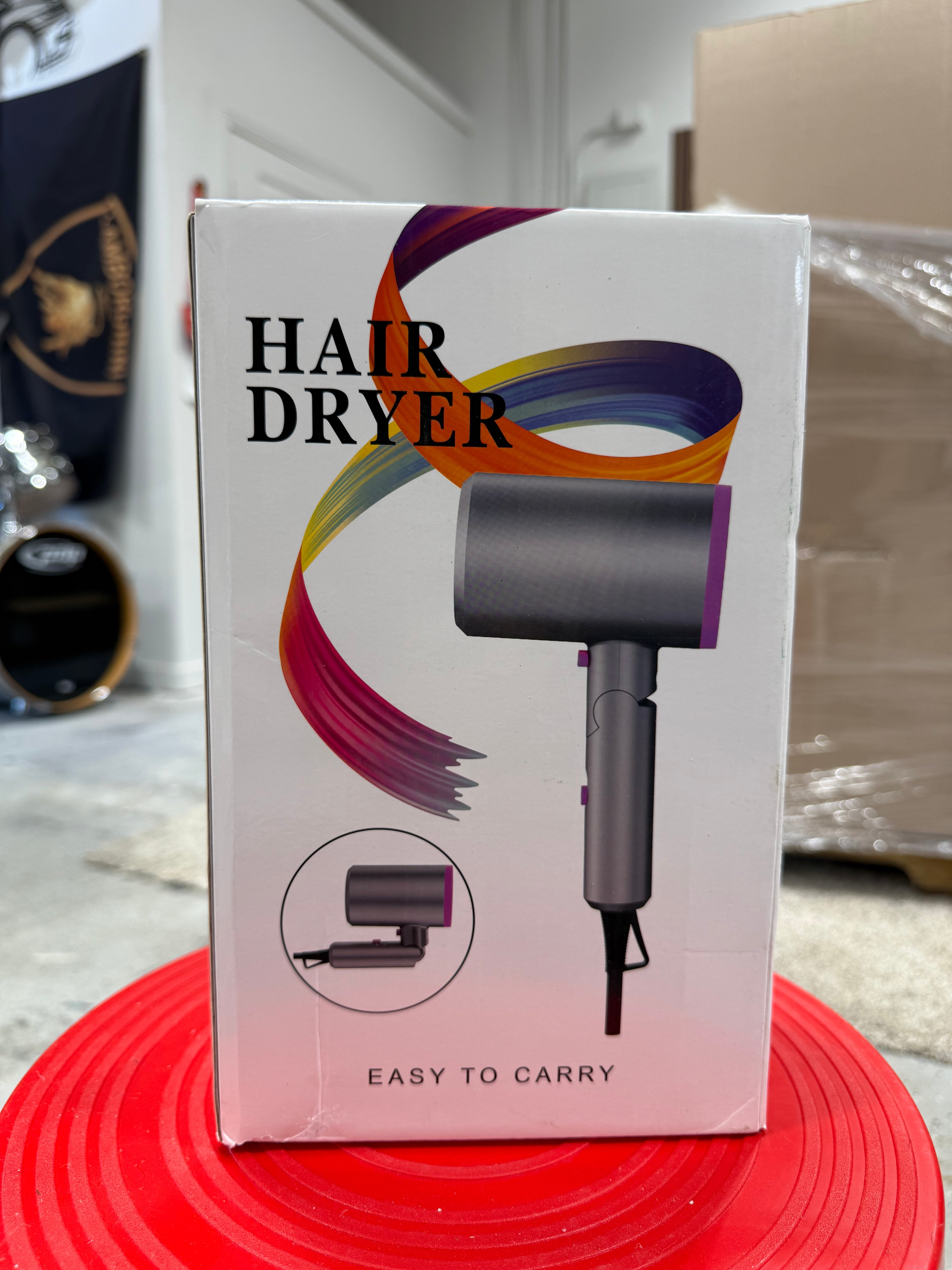 Cshidworld 1901 Negative Ionic Hair Dryer 1800W Fast Drying with 3 Heating & 2 Speeds, Low Noise, Includes 2 Nozzles & 1 Diffuser