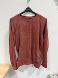 Vintage Diesel Co. Pigment-Dyed Raglan Crewneck Sweatshirt in Brick Red, Size XL