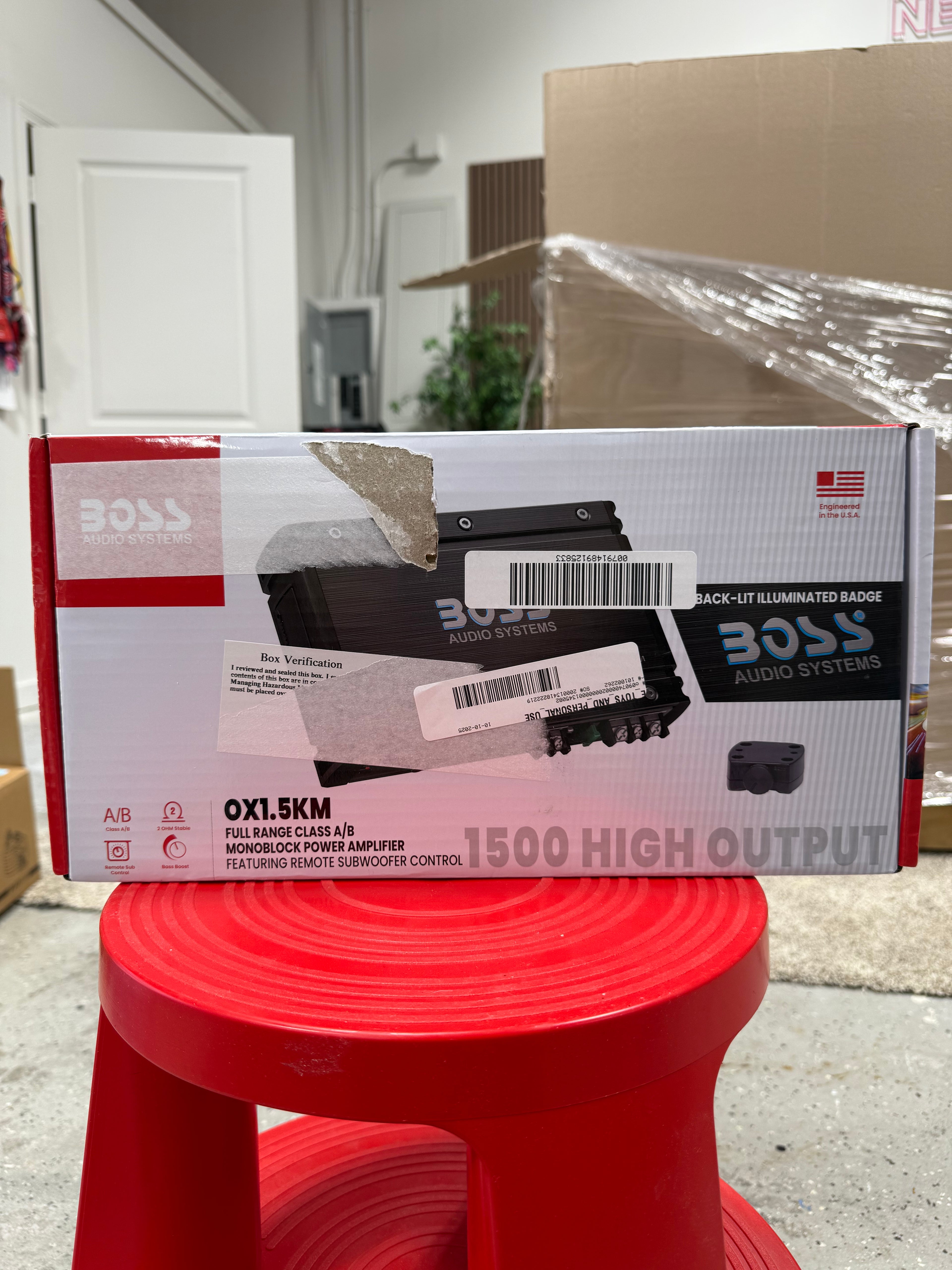 BOSS Audio Systems OX1.5KM Onyx Series Car Audio Subwoofer Amplifier, 5000 High Output - High quality