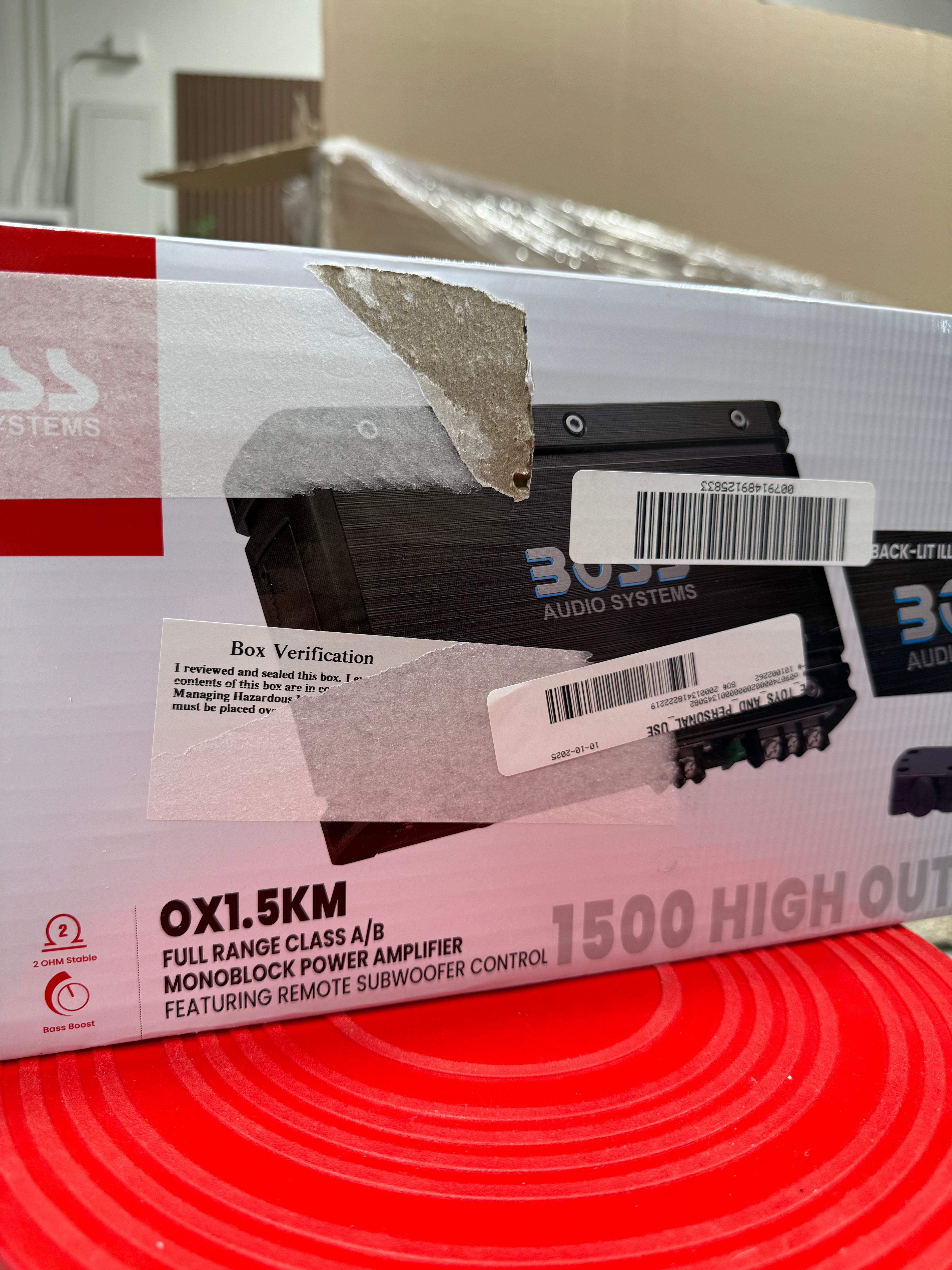 BOSS Audio Systems OX1.5KM Onyx Series Car Audio Subwoofer Amplifier, 5000 High Output - High quality