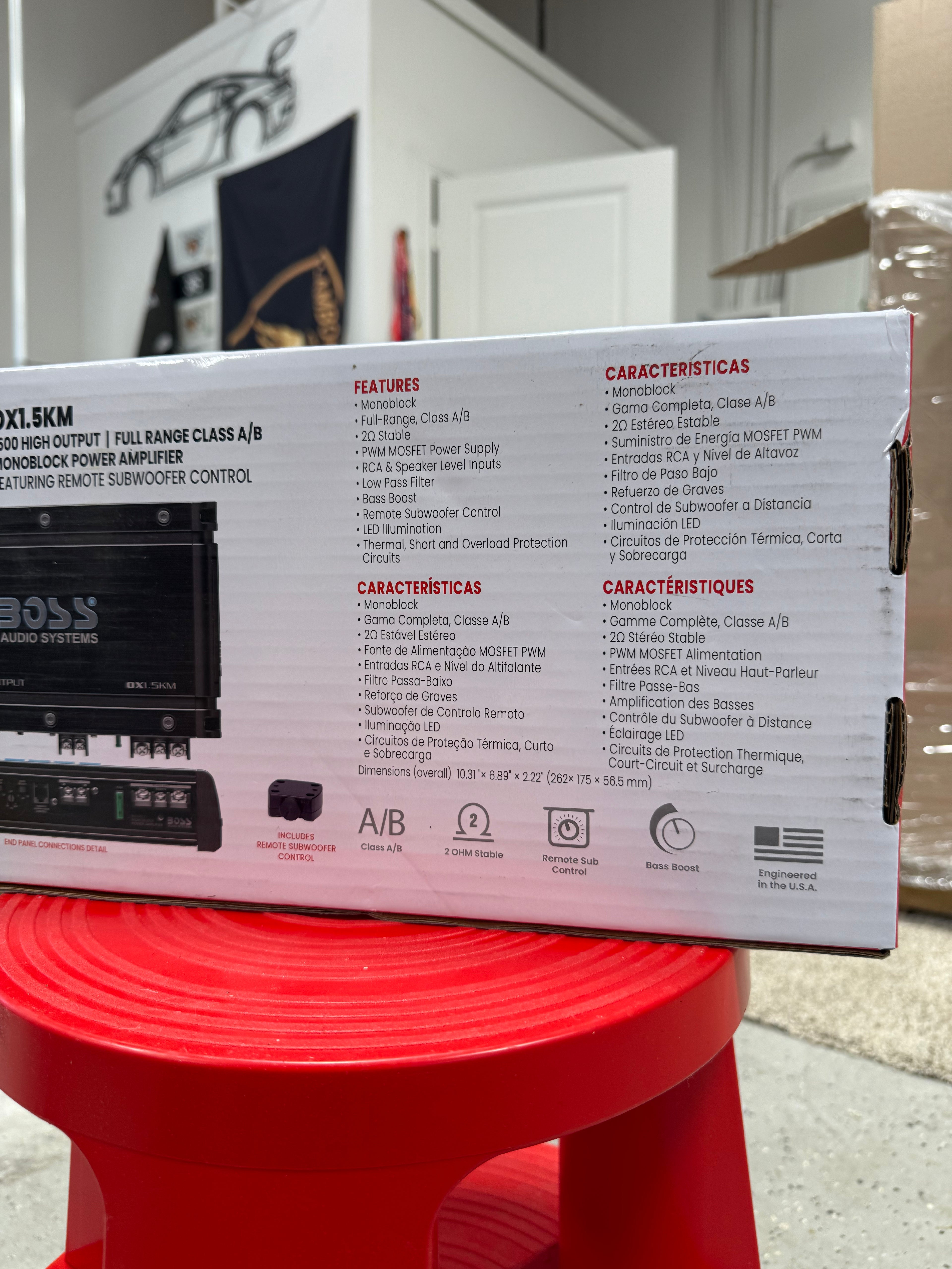 BOSS Audio Systems OX1.5KM Onyx Series Car Audio Subwoofer Amplifier, 5000 High Output - High quality