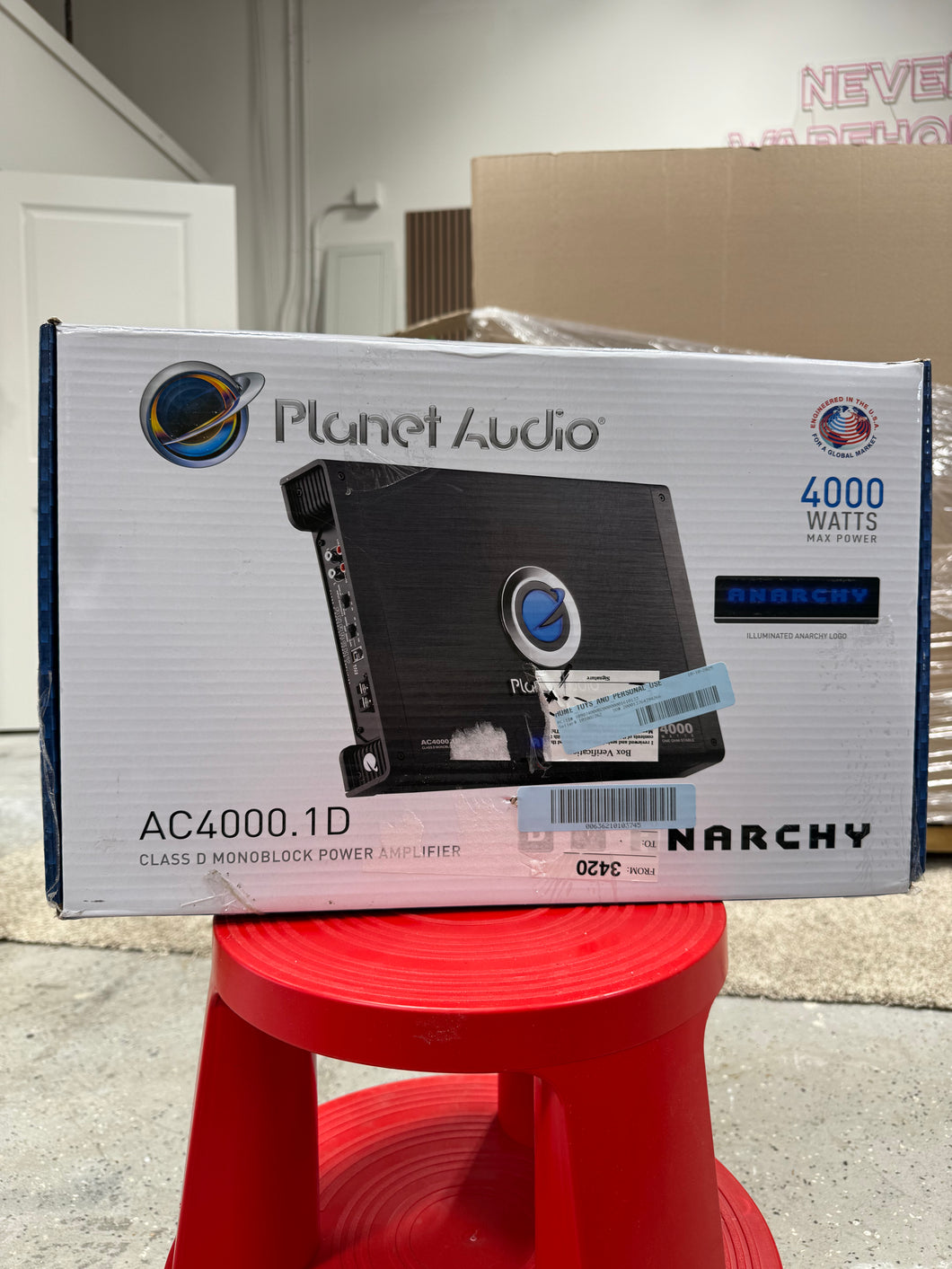 Planet Audio AC4000.1D ANARCHY 4000-Watt Monoblock Amplifier Class D