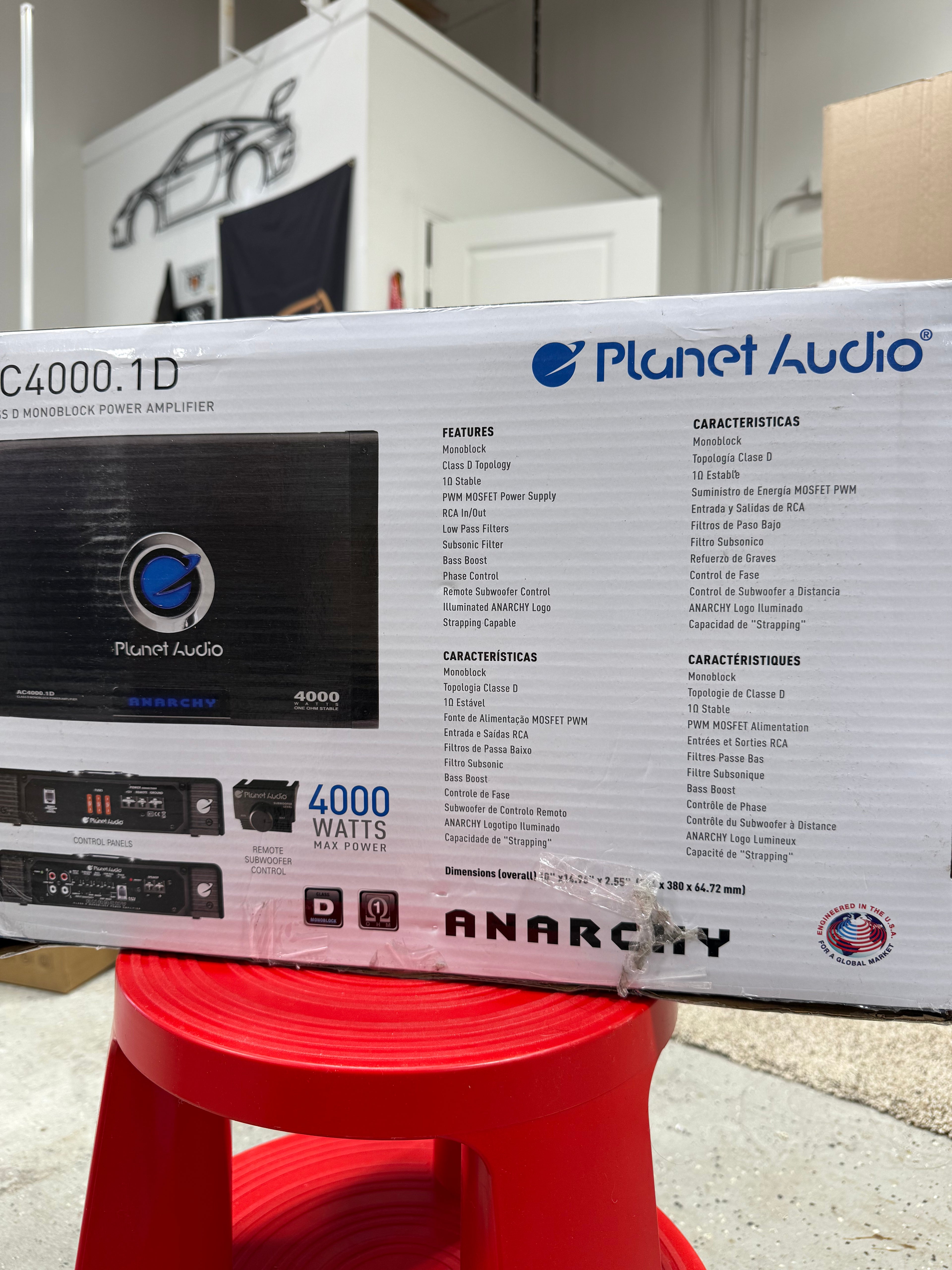 Planet Audio AC4000.1D ANARCHY 4000-Watt Monoblock Amplifier Class D