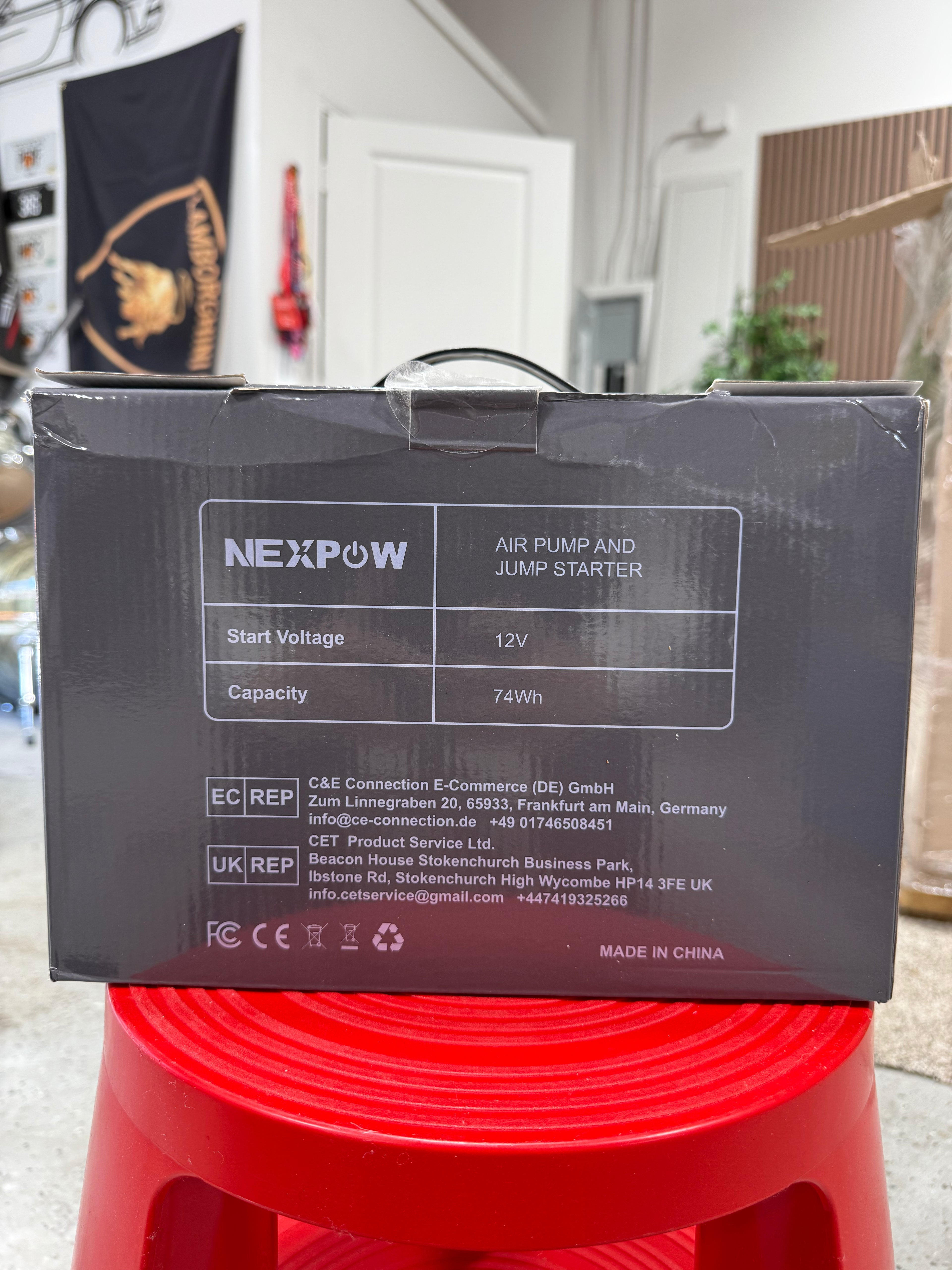 NEXPOW NEXPOW-WP6-QDDY-US/WAL Jump Starter with Air Compressor, 3500A Car Battery Jump Starter with 160PSI Digital Tire Inflator, 12V Battery Jump Pack,PD 60W Fast Charging