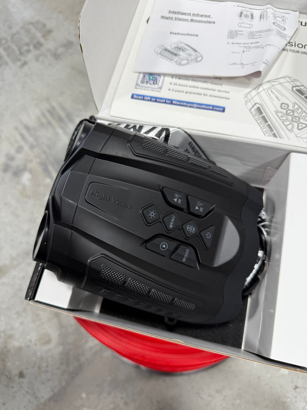 WARMTUYO JA50 Night Vision Goggles 10X Digital Zoom 3.5" HD Display with 32GB TF Card