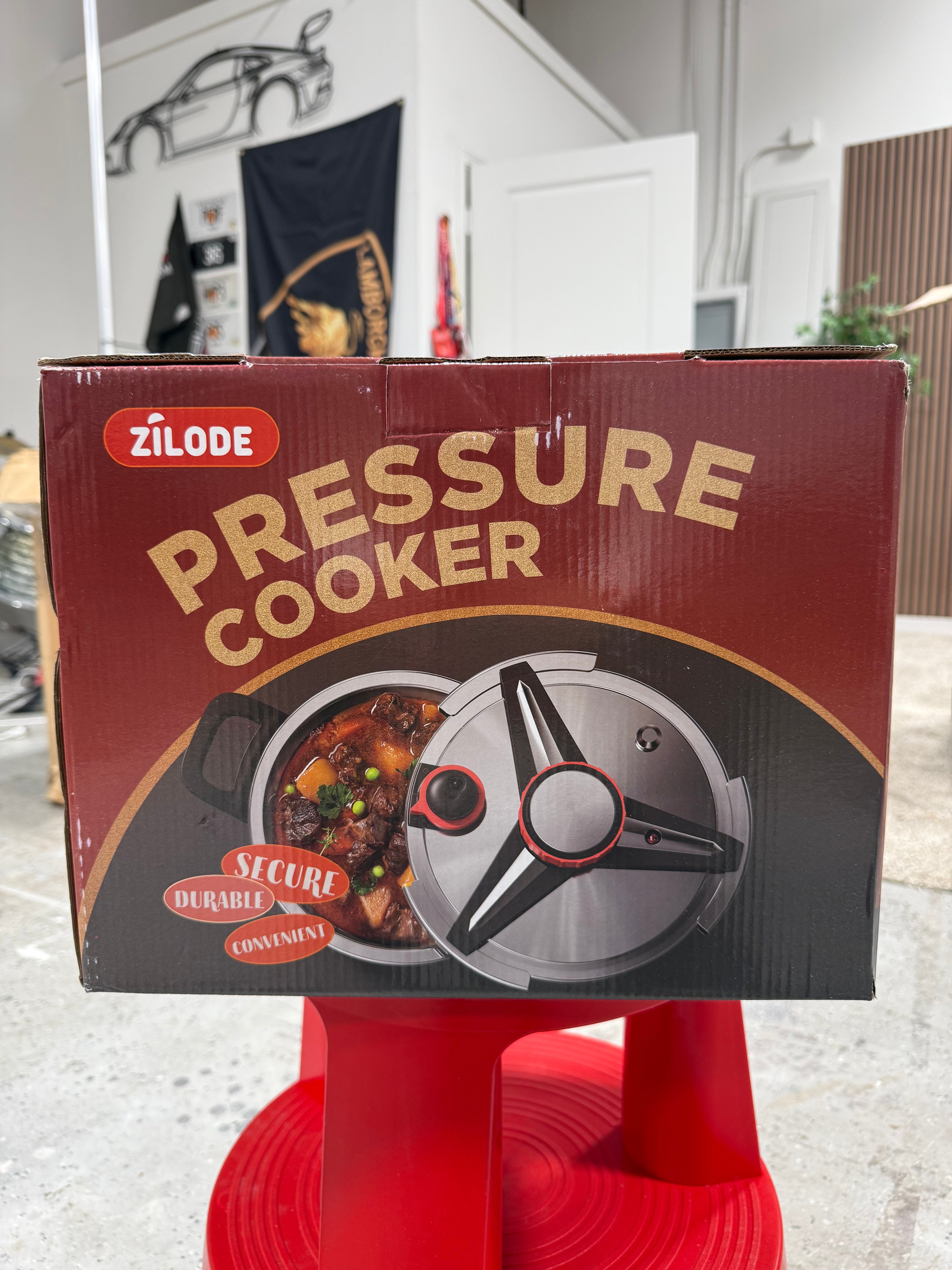 ZILODE 18/8 Stainless Steel Pressure Cooker 10 QT