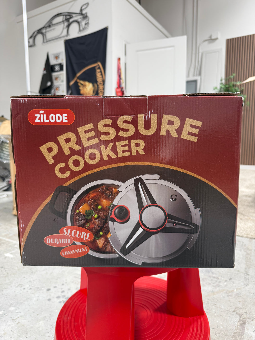 ZILODE 18/8 Stainless Steel Pressure Cooker 10 QT