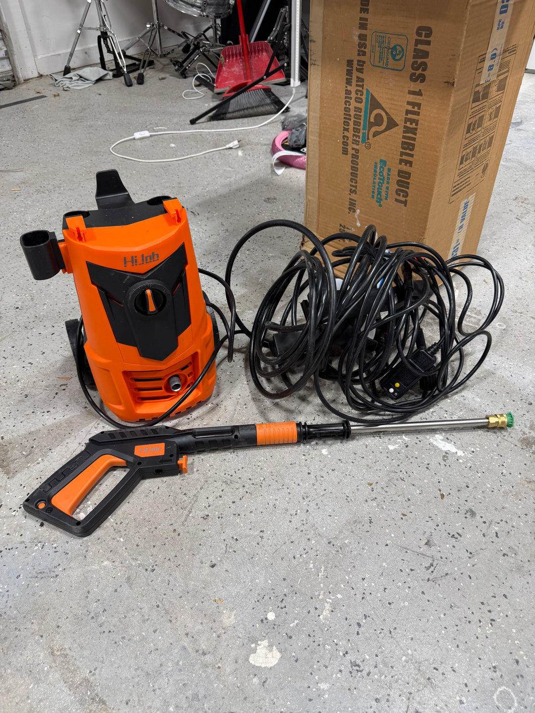 HIJOB S2HJ-HP01 3000 PSI Electric Pressure Washer With 20 ft Hose