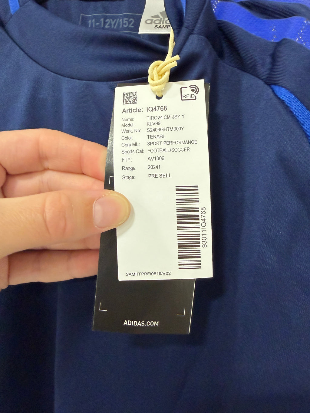 Adidas Tiro 24 Club Match Jersey Youth Navy Blue