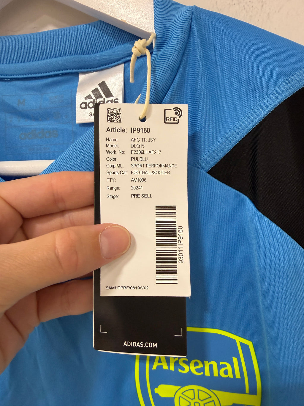 Adidas Arsenal Training Jersey Mens
