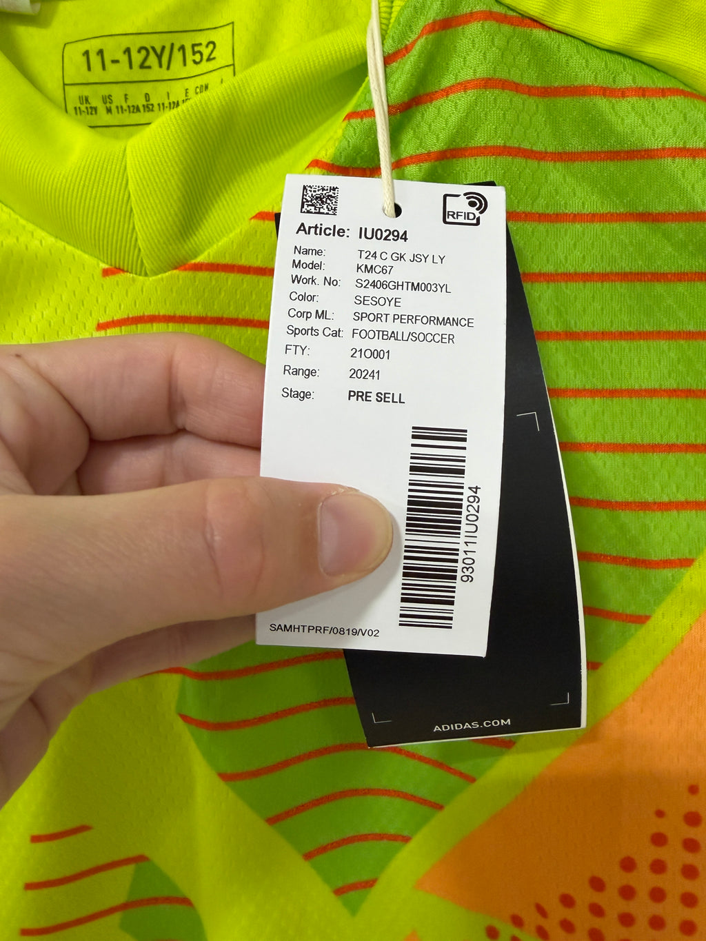 Adidas Tiro 24 Competition Goalkeeper Jersey Youth