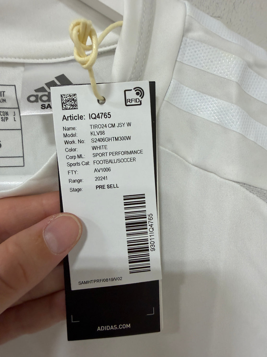 Adidas Tiro 24 Club Match Jersey Women's White