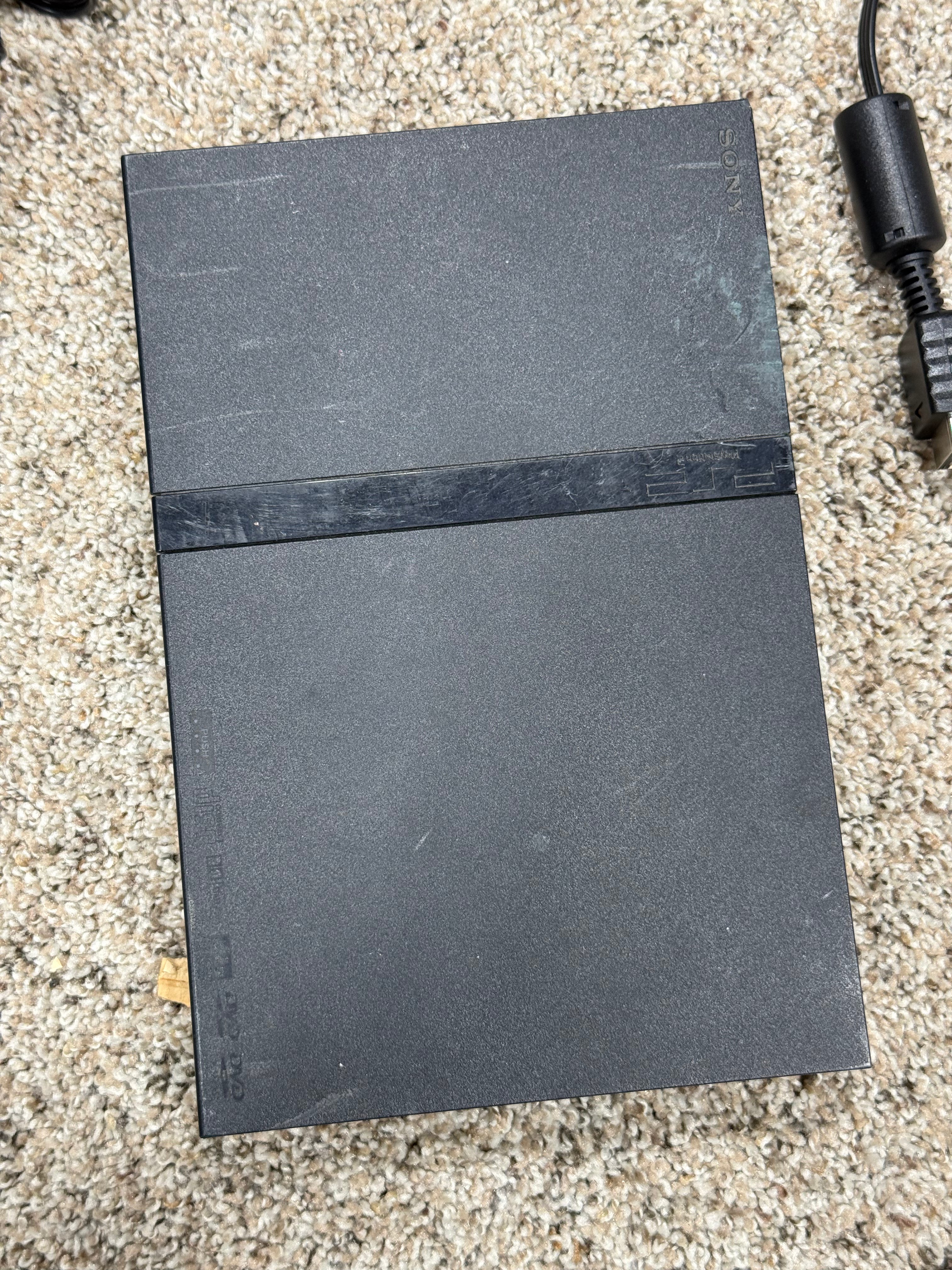 PS2 Slim Black No Power Cable