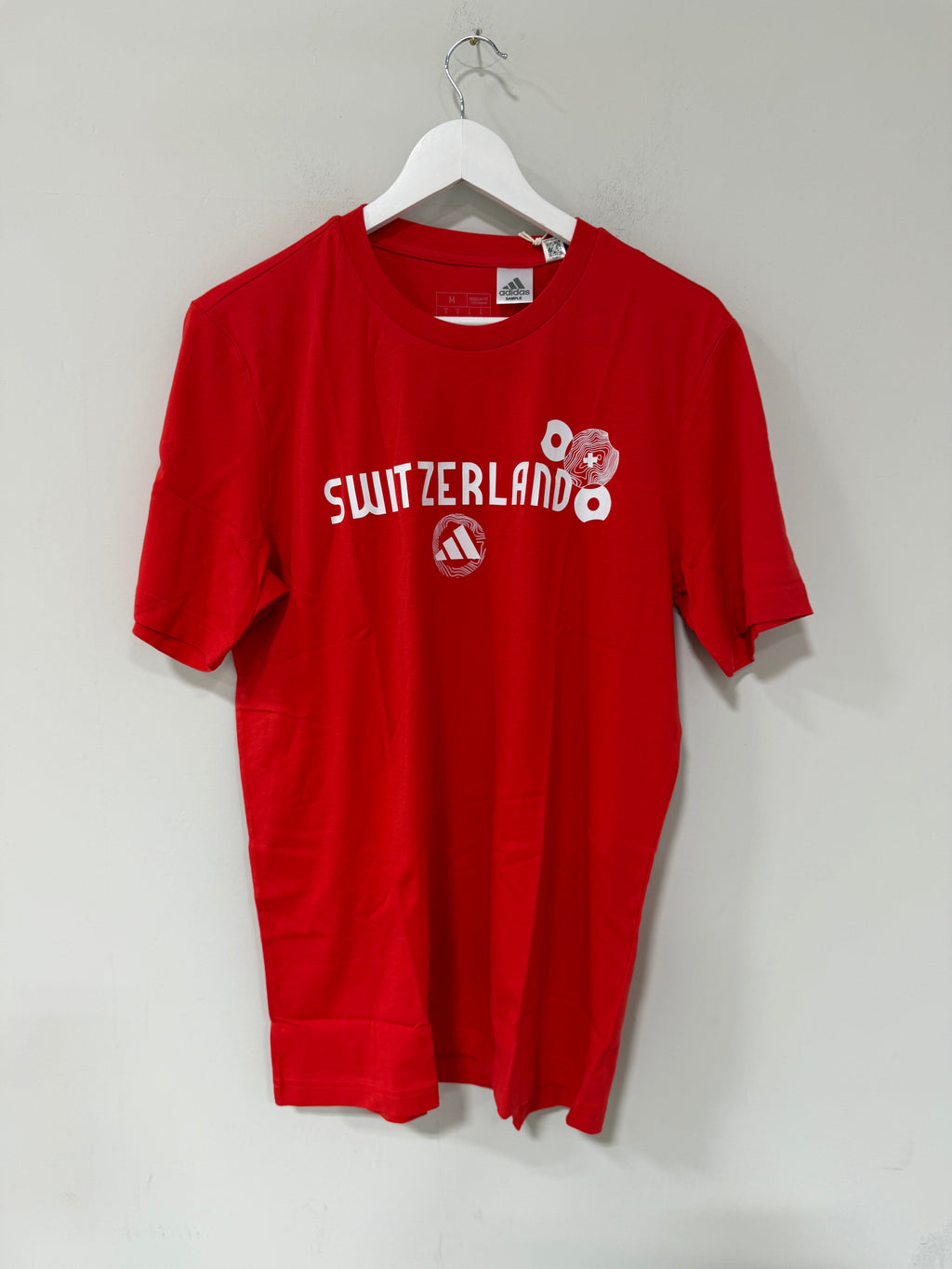 Adidas Switzerland Tee Mens Sample Sz Medium