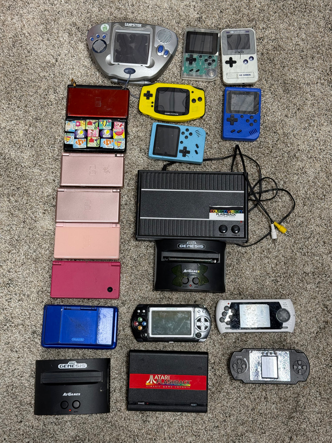 Broken Handheld Console Bundle Untested