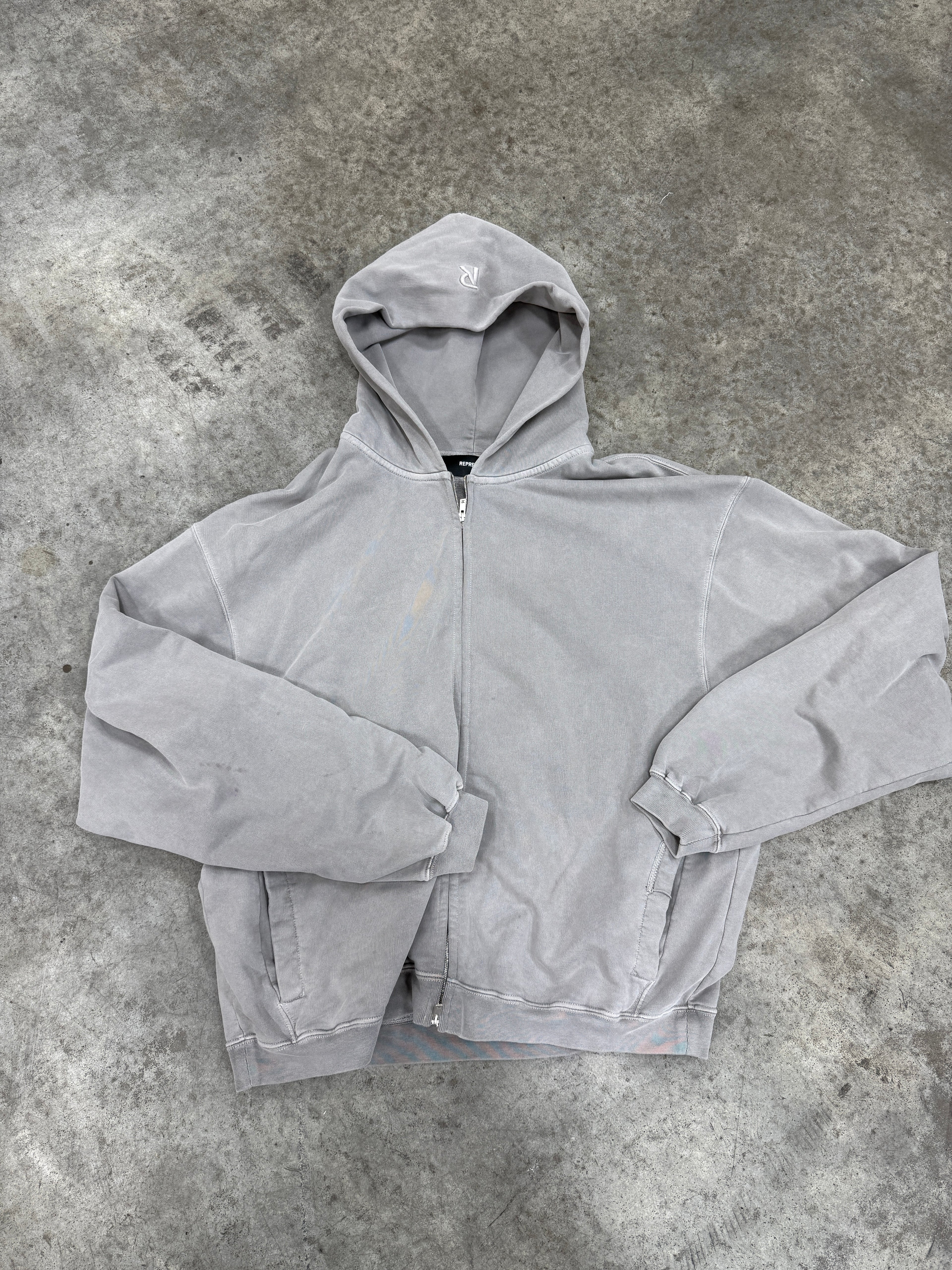 Represent Hoodie Grey Sz M