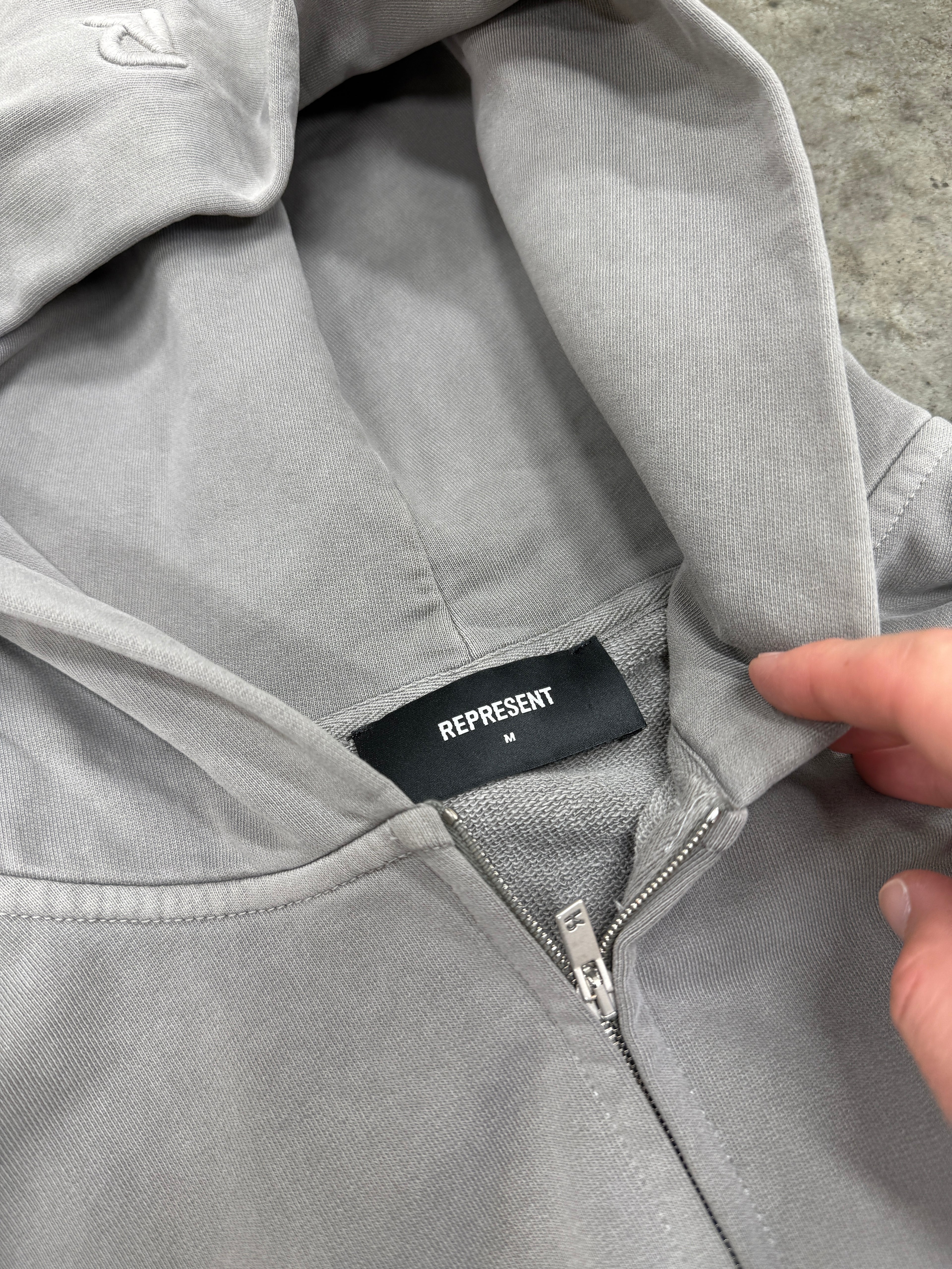 Represent Hoodie Grey Sz M