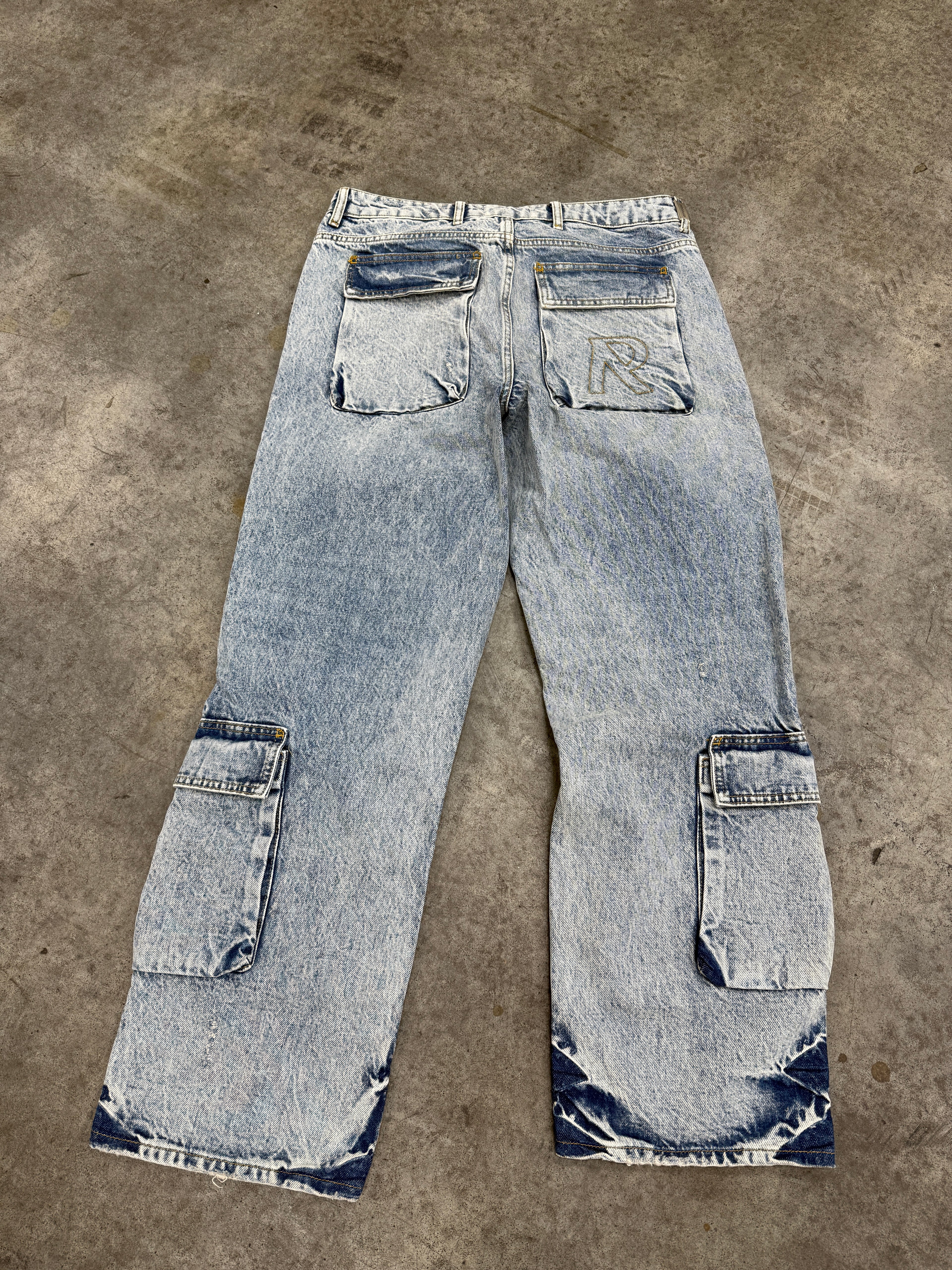 Represent R3Ca Cargo Denim Sz 32